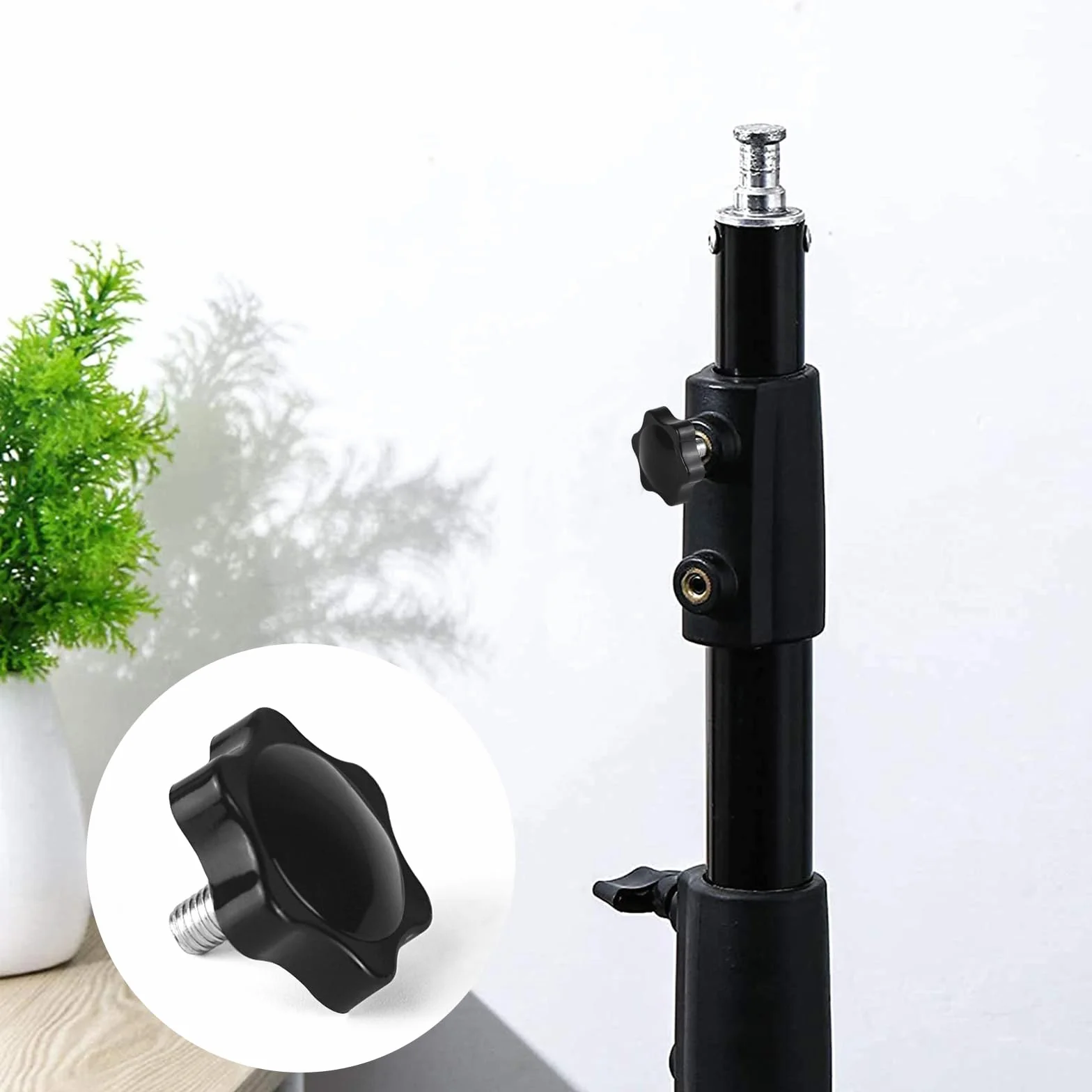 10 sztuk śruby z łbem sześciokątnym M6 x 10 mm, z tworzywa sztucznego, śruby z uchwytem gwiazdowym, gwint zastępczy gwiazdy, ręczna śruba początkowa, mechaniczna śruba blokująca, średnica
