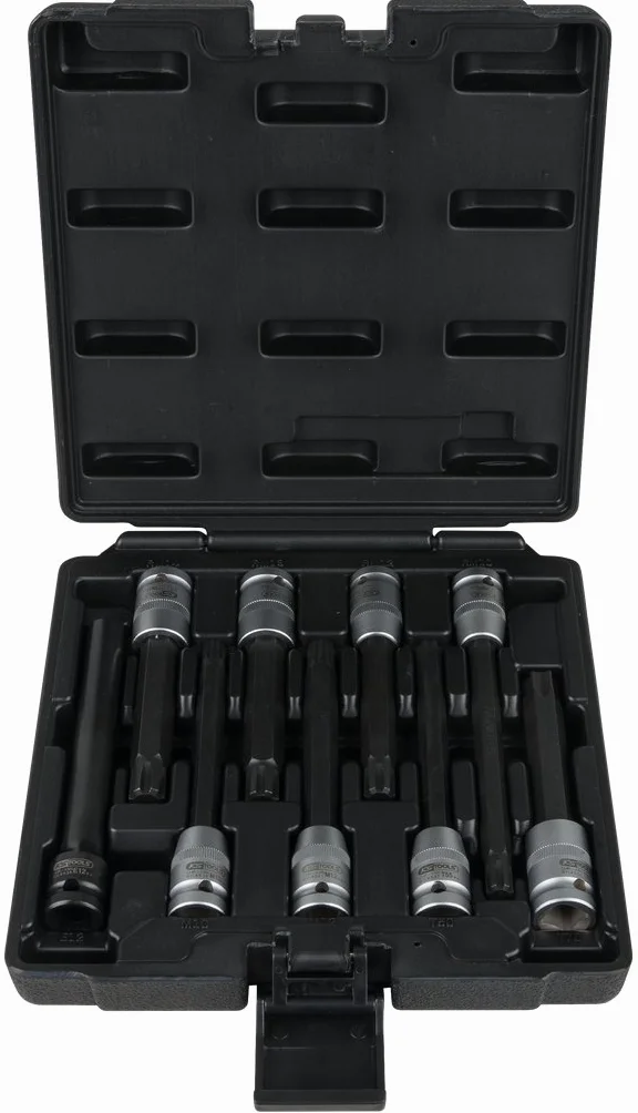 KS Tools 911.4535 Zestaw kluczy nasadowych do śrub głowicy cylindra 9-szt, 1/2"
