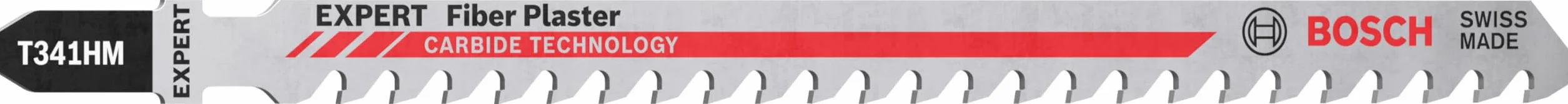 Bosch 3x Brzeszczot do wyrzynarki EXPERT Fiber Plaster T341HM (do Płyty z cementem włóknistym, Płyta gipsowo-kartonowa, Długość 132 mm, Professional Akcesoria Wyrzynarka)