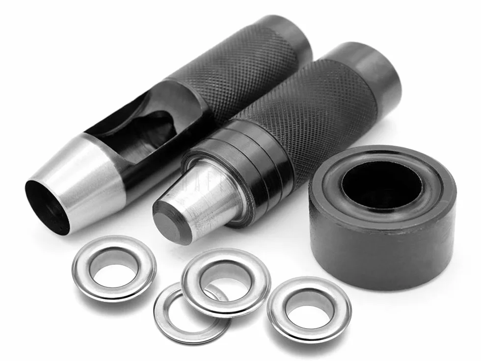 CRAFTMEmore Narzędzie oczkowe dziurkacz Setter Kowadło i dziurkacz do nakładania otworów 3/4" (19 mm) oczka 3/4" (19 mm) CRAFTMEmore