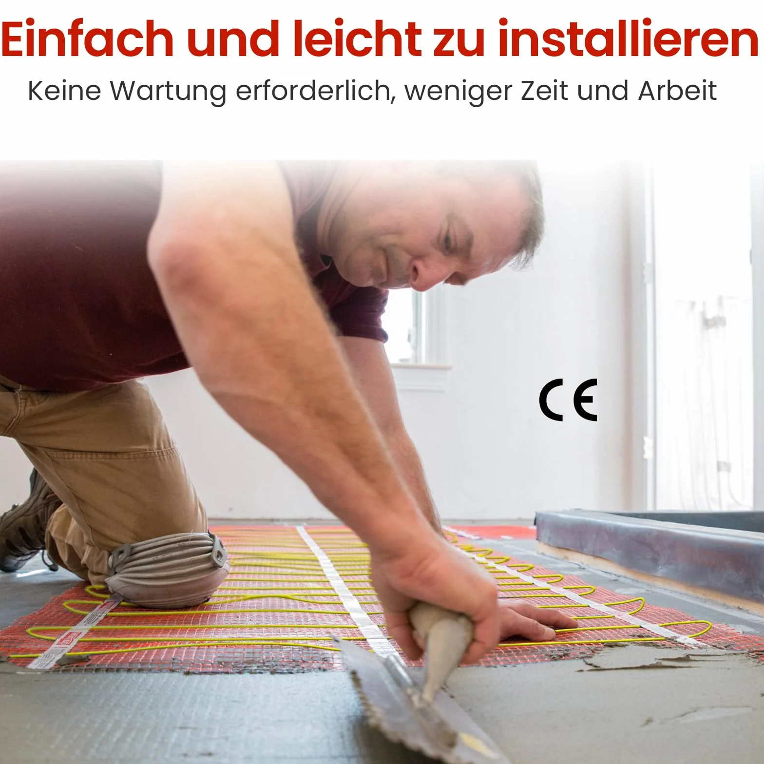 HEATIT Mata do ogrzewania podłogowego 1 m² 150 W/m² Samoprzylepna