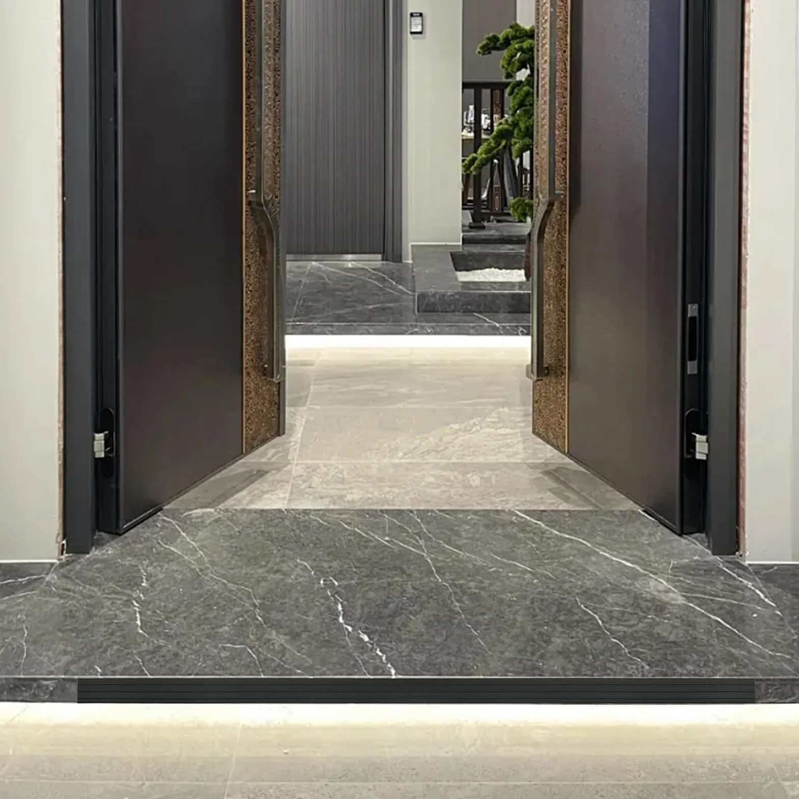 Rampa dla wózków inwalidzkich 100x3x1 cm PCV antypoślizgowa