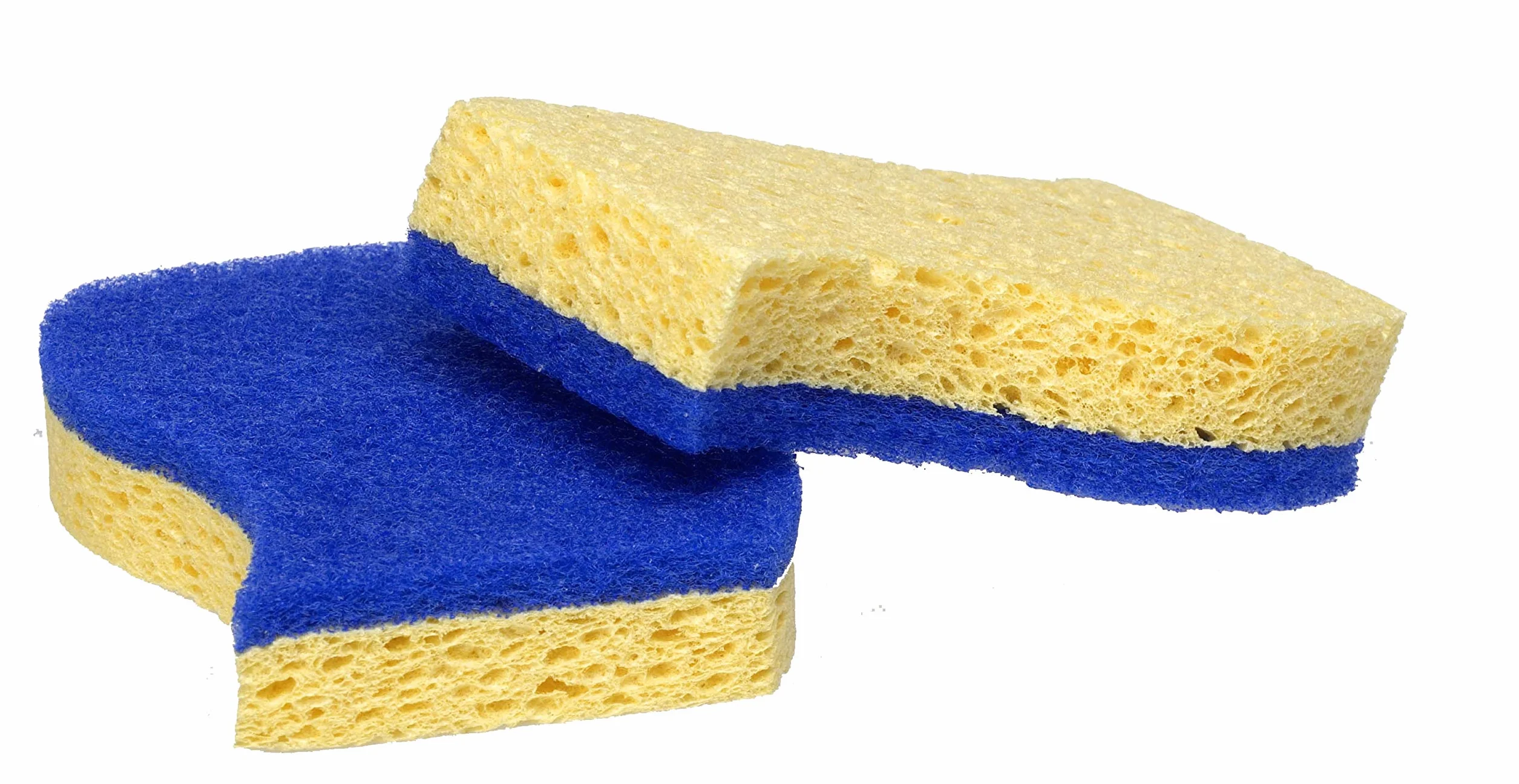 Spontex 328903 Gąbka do naczyń, 2 Sztuki, Żółty/Niebieski