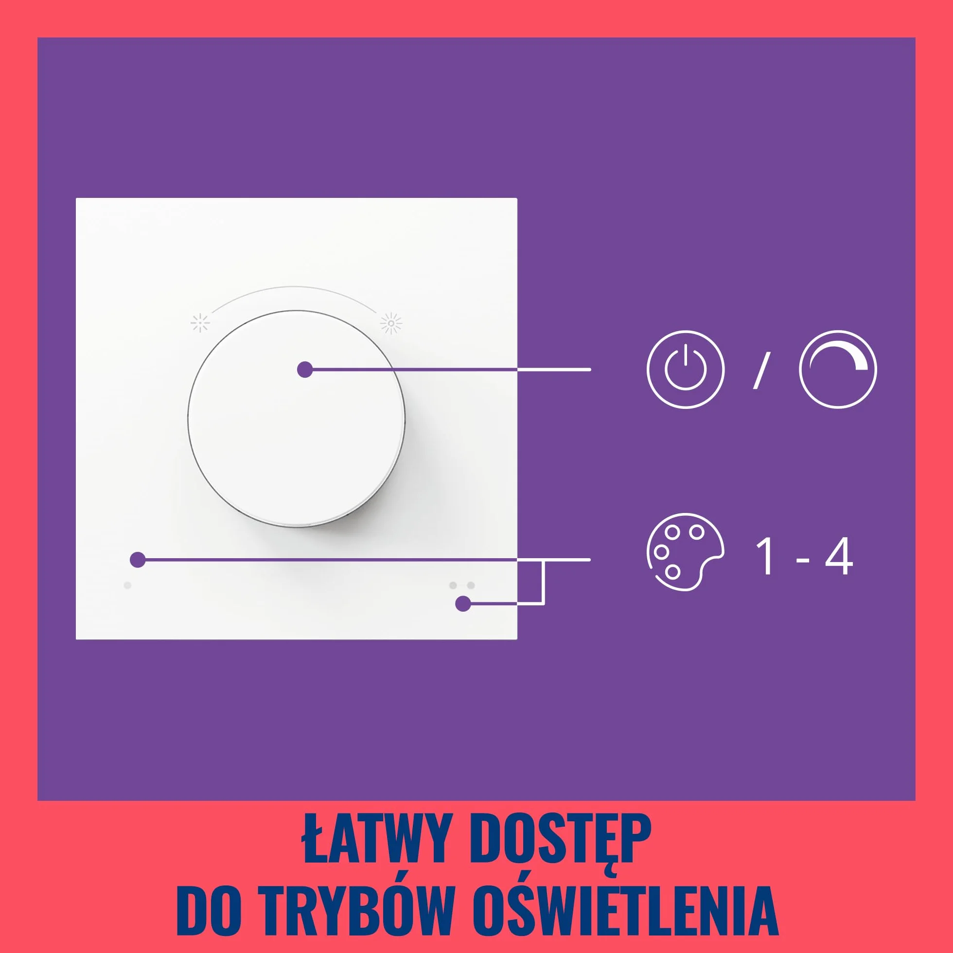 WiZ Inteligentny przełącznik pokrętłowy USB ściemnianie scenami sterowanie lampami Connected