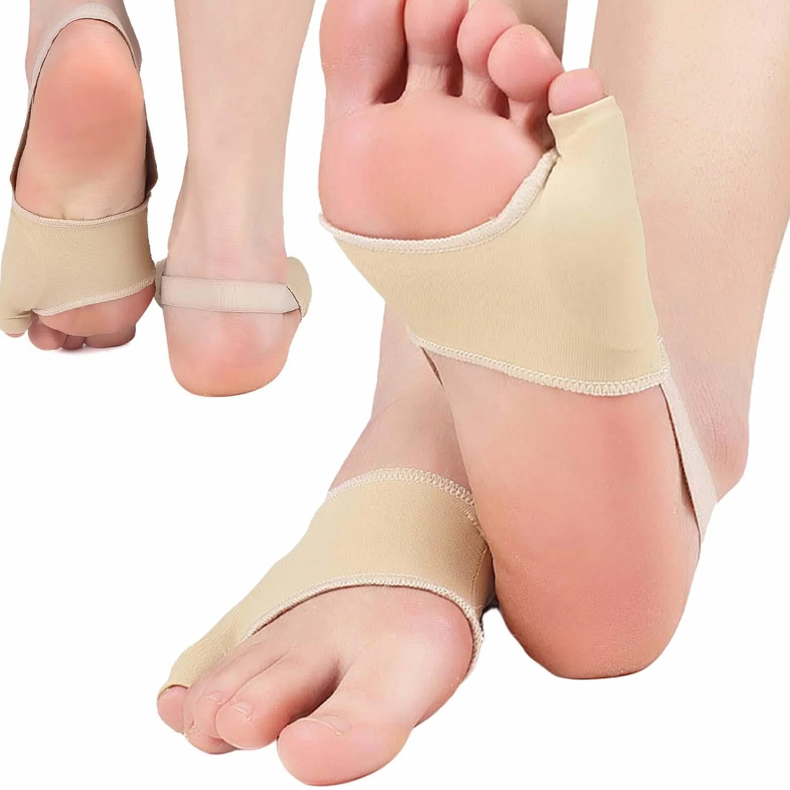 Przekładki na palce do stóp dla kobiet, Tailors Bunionette Splint Z Antypoślizgiem, Mały palec u nogi Szyna rękawa Bunionette Protector Relief Pinky Toe Separatory Korektor krawiecki dla koślawego