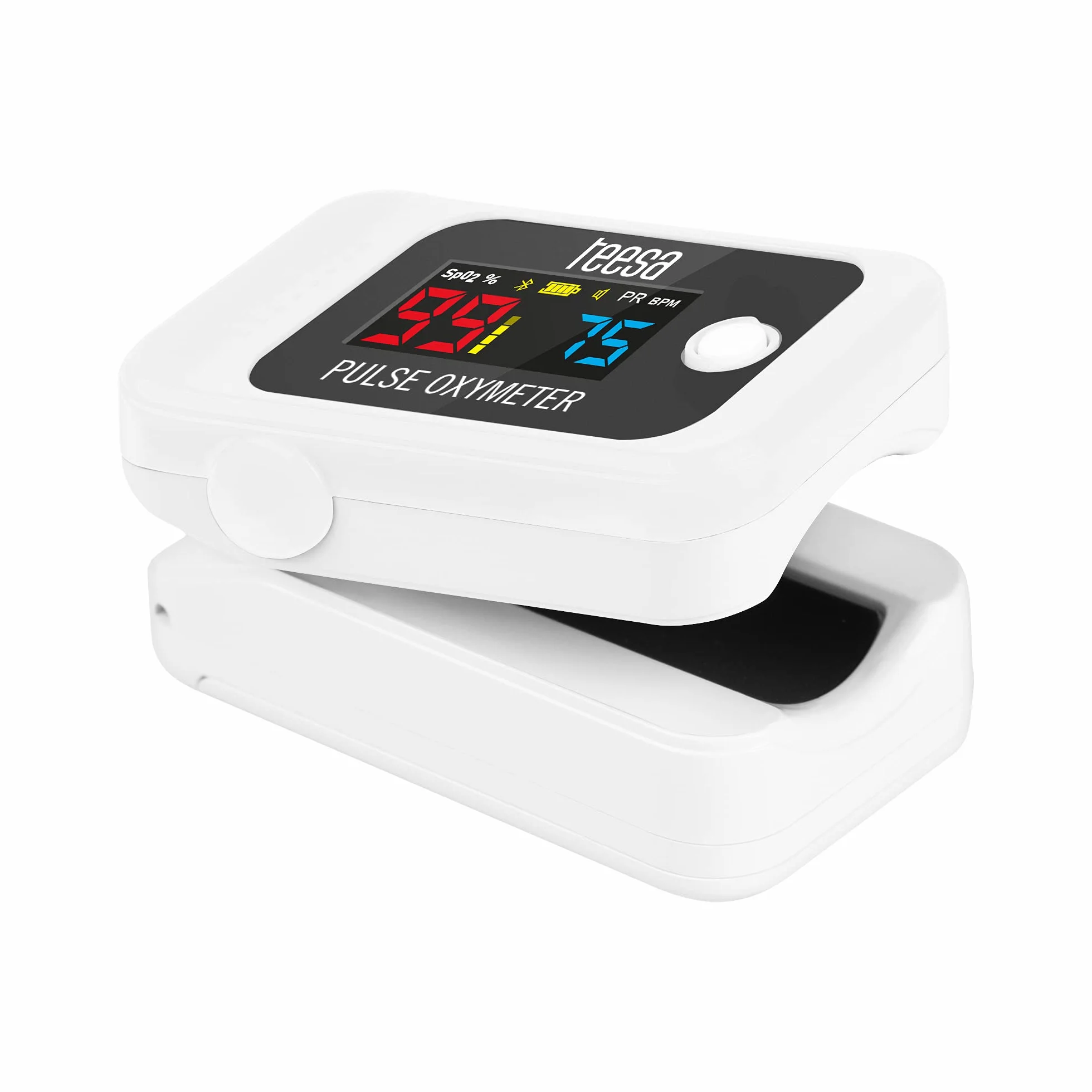 Teesa Pulsoksymetr Napalcowy Bluetooth PX70 TSA8071 Saturacja Mierzenie Tętna