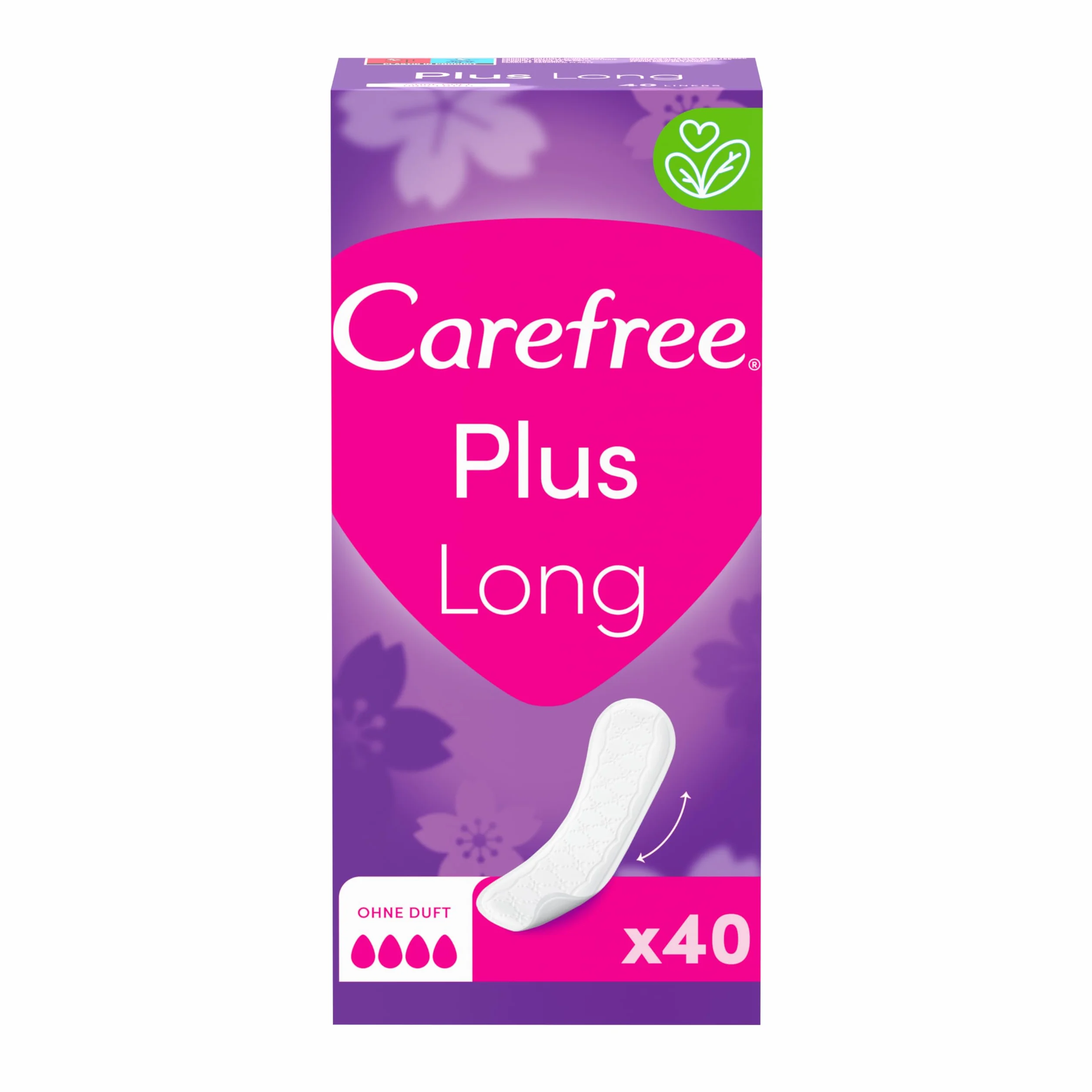Carefree Plus Long Light Scent Wkładki higieniczne 40 szt.