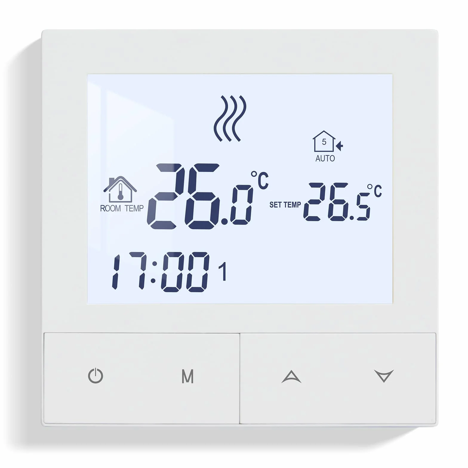 BEOK CONTROLS Elektryczny termostat grzewczy, termostaty pokojowe inteligentne programowalne tygodniowe cyfrowe do elektrycznego ogrzewania podłogowego TDS72-EP 16A
