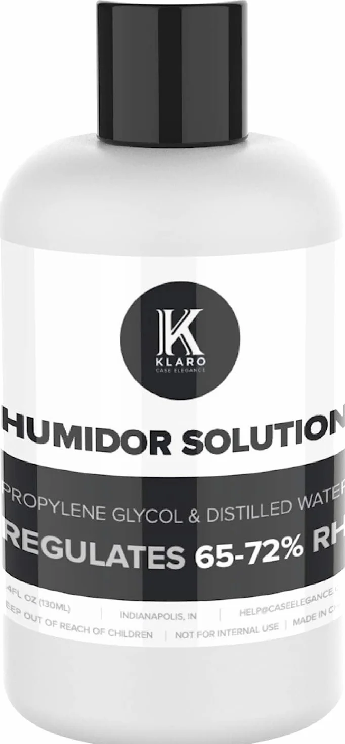 CASE ELEGANCE Klaro Humidor Solution 250 ml 50% Distilled Water 50% Propylene Glycol