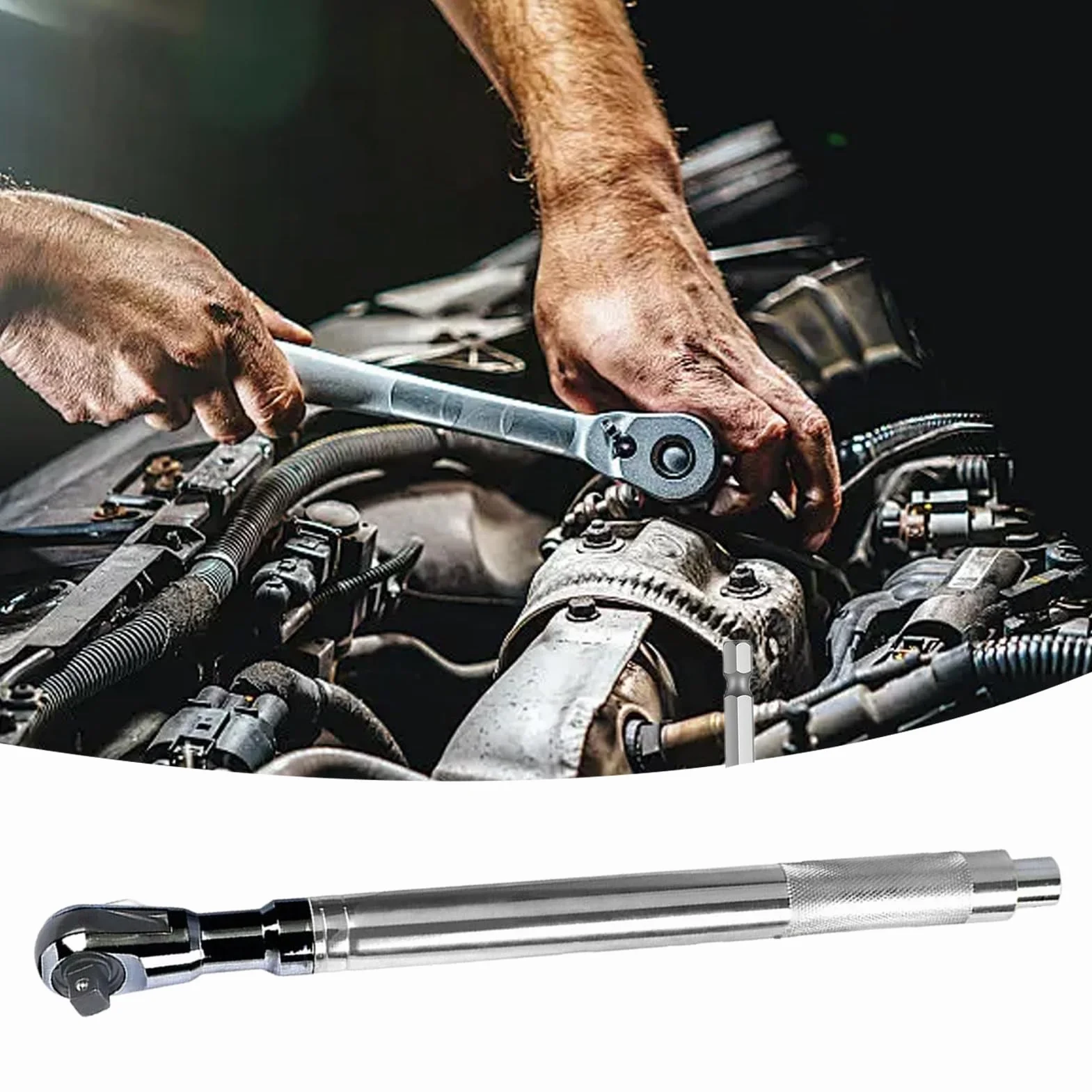 Klucz Offsetowy Narzędzie Przedłużające | Pasuje Do Grzechotki Z Gniazdem 1/2 Na Przedłużacz Do Sprzętu Mechanicznego Motoryzacji Przemysłu Budownictwa Hydrauliki