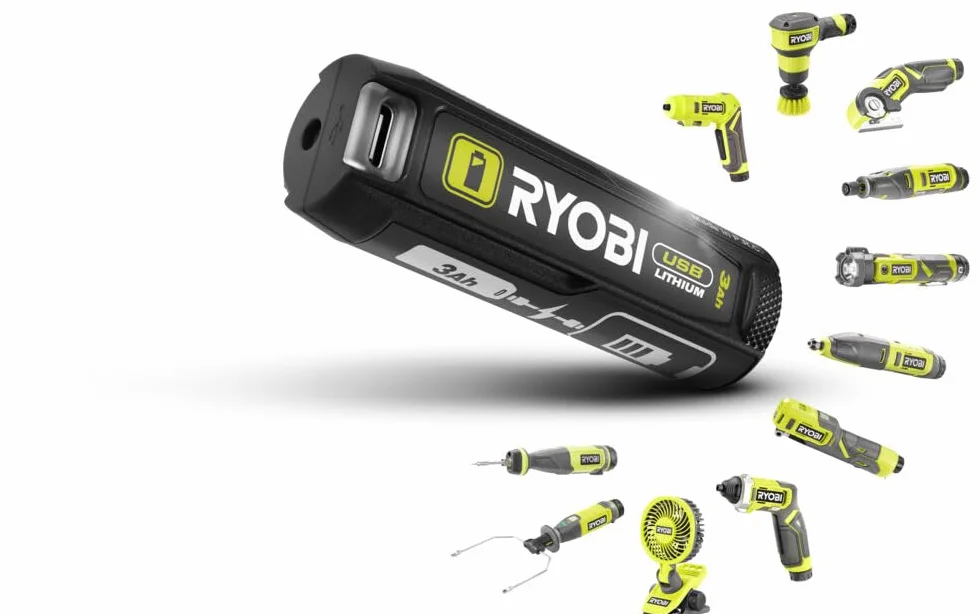 Ryobi Mini Wielofunkcyjne Narzędzie 4V 5000-25000 obr/min RRT4-120GA15