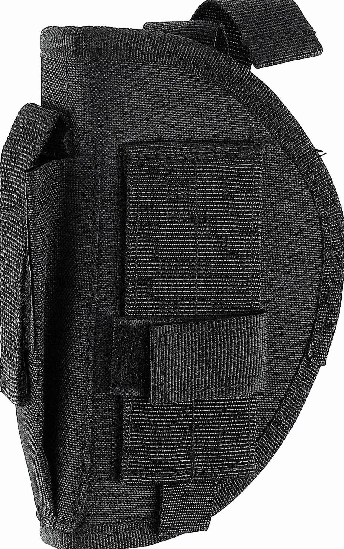 Umarex Unisex – czarna kabura na pasek dla dorosłych z kieszenią na magazynek z nylonu do średniej wielkości pistoletów, wielokolorowa, 17 x 12 cm