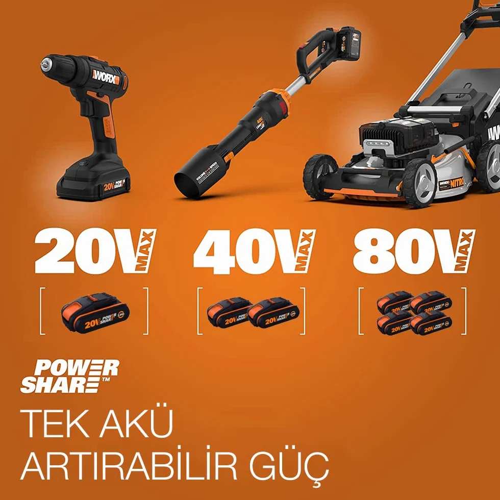 WORX WA3601 Powershare Akumulator Litowo-Jonowy 20V 2000mAh z Ładowarką