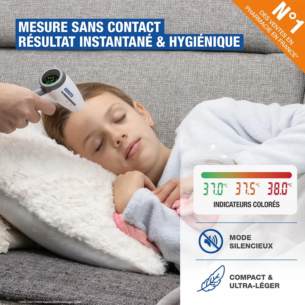 BIOSYNEX Termometr Thermoflash bez kontaktu, termometr premium