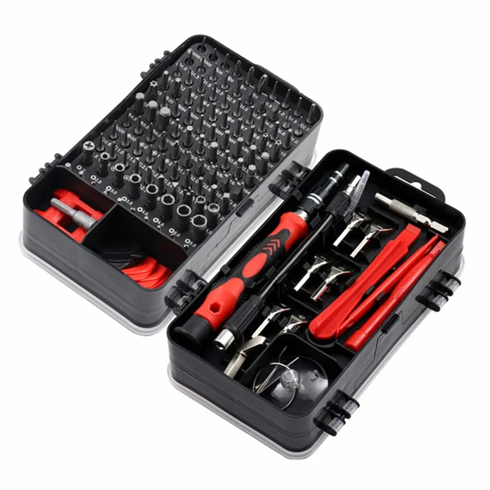 Zestawy śrubokrętów, Zestaw Wkrętaków 135 W 1-bitowym Precyzyjnym Wkrętaku Magnetycznym Z Bitami Torx Izolowane Narzędzia Wielofunkcyjne(Argento)