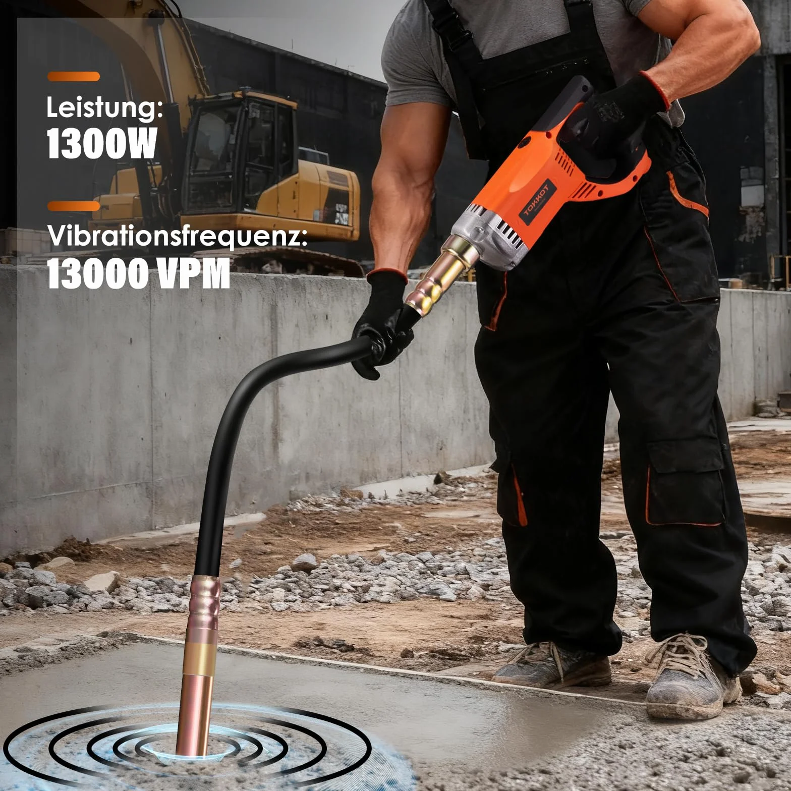 Ręczna wyżynarka betonowa 1300 W 1,5 m