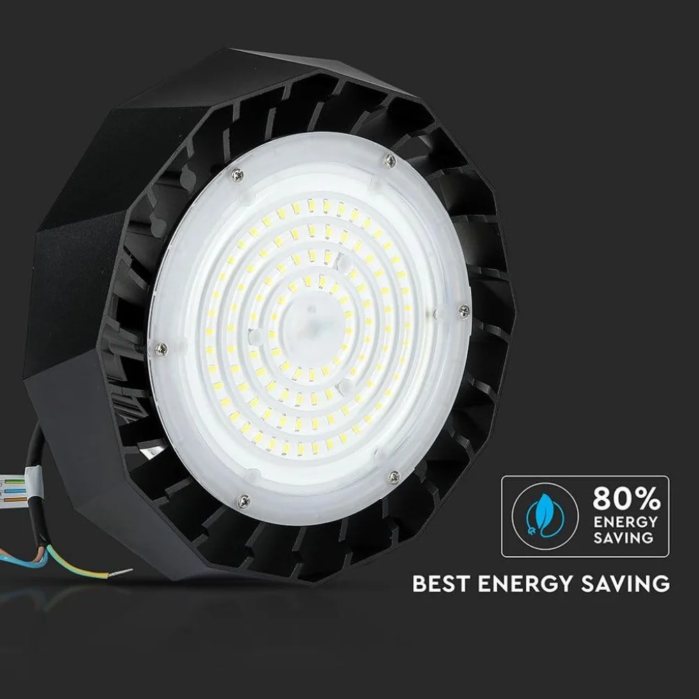 LEDLUX FE56100N reflektor LED dzwonek przemysłowy UFO 100W 4000k 90 stopni 120 lm/W IP65 ściemnialny 1-10 V Smd Chip Samsung 5 lat SKU-583