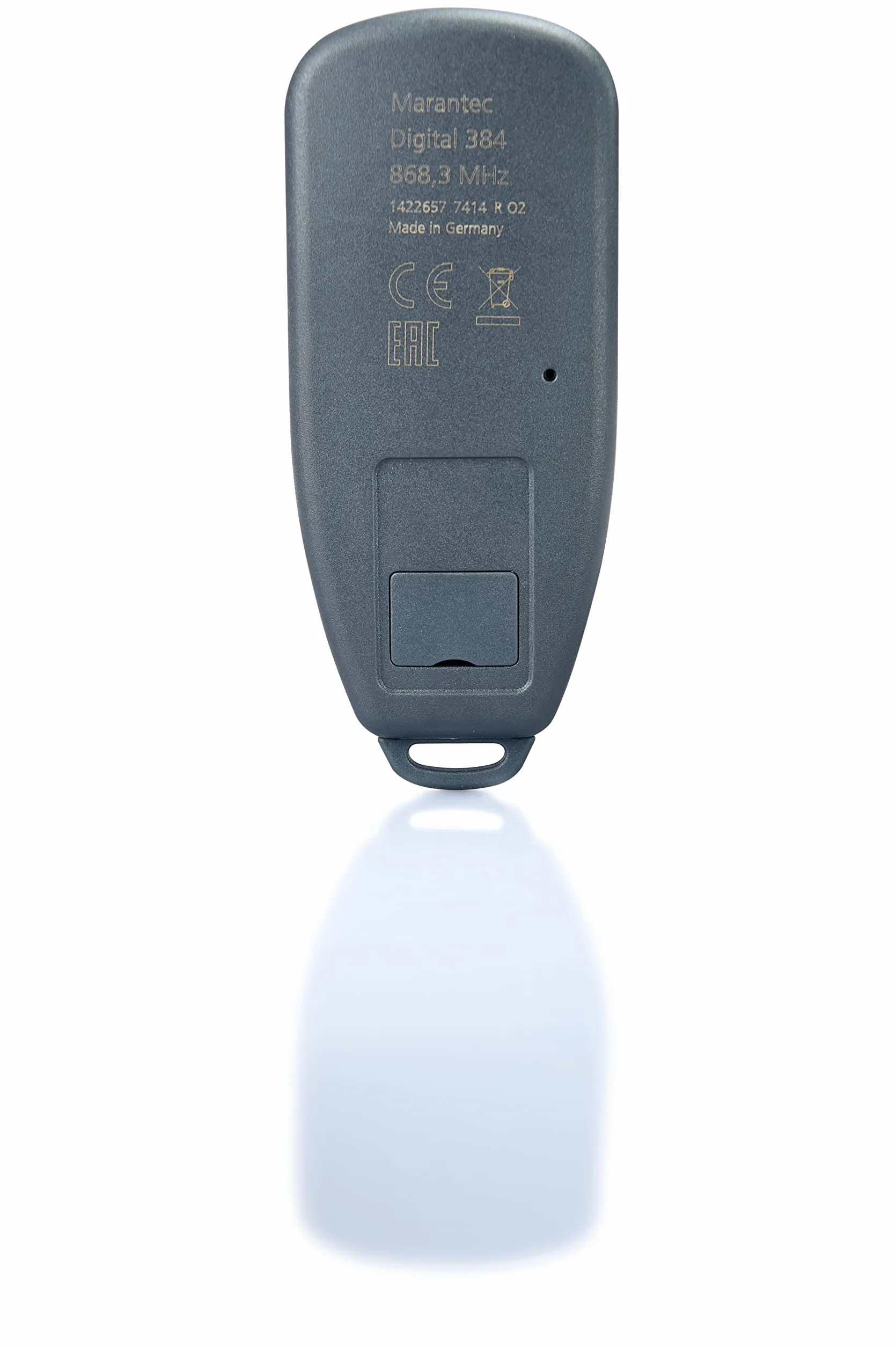 Marantec Cyfrowy 384 nadajnik ręczny 868 MHz, 4-kanałowy pilot zdalnego sterowania/otwieracz garażowy do napędu bramy garażowej Marantec szary