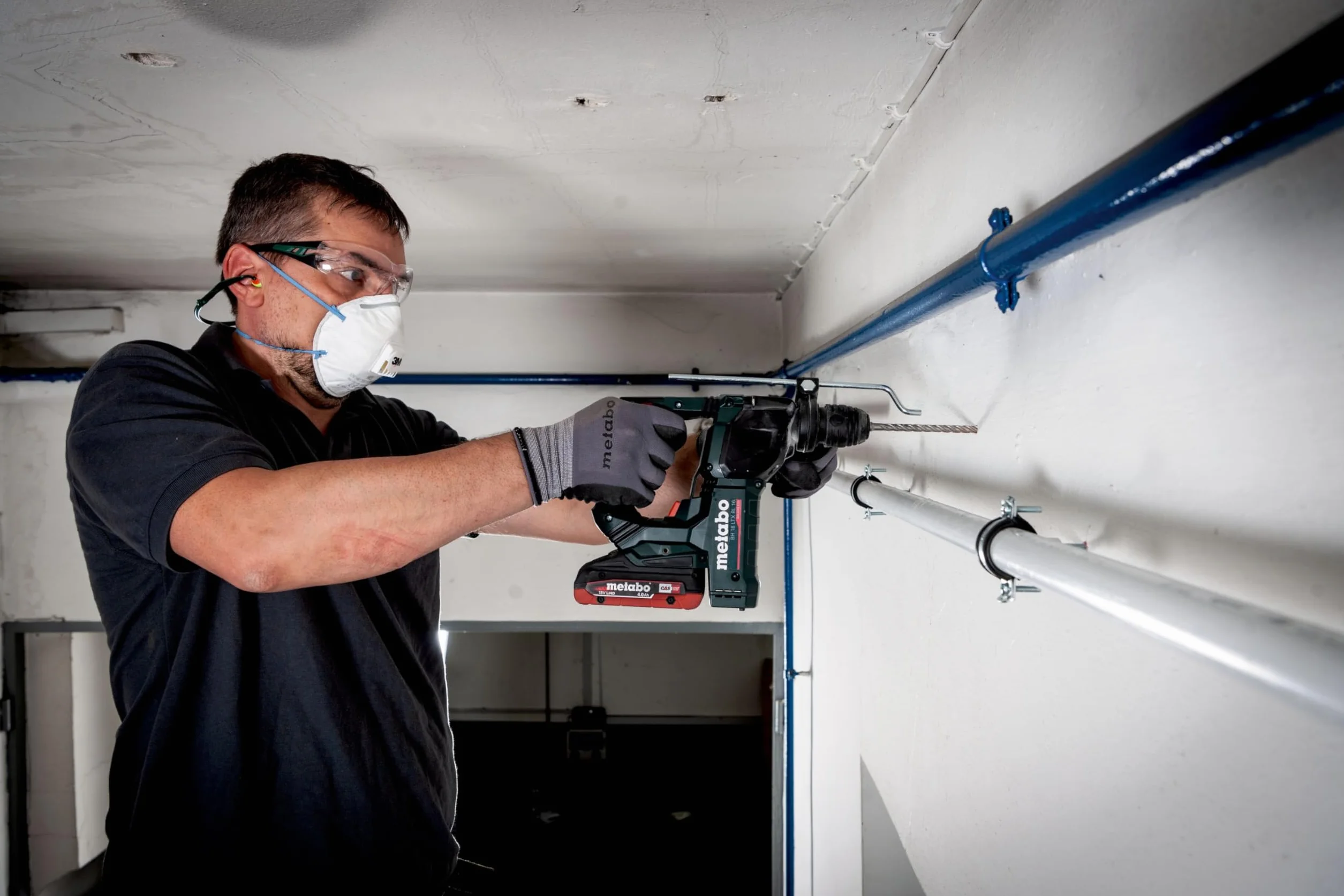 Metabo 630824000 SDS-Plus klasyczny zestaw wierteł/dłut, 0 V, zielony, zestaw 10 sztuk
