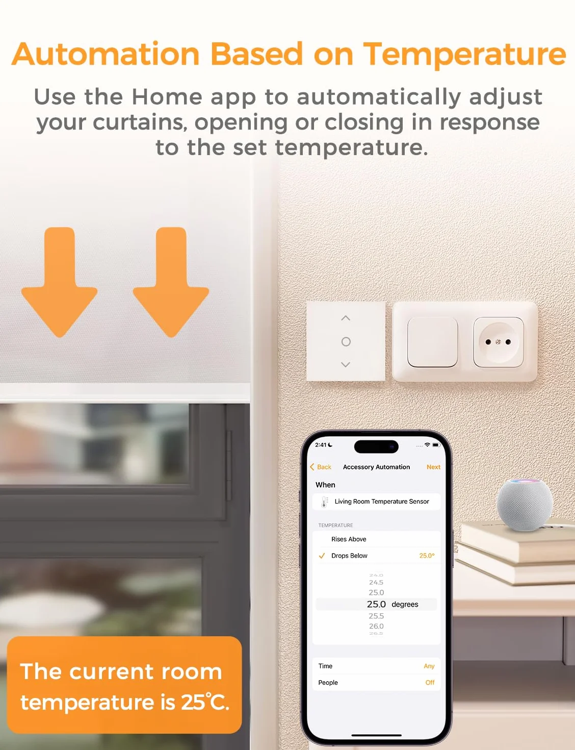 Refoss WLAN Włącznik Rolet z Apple HomeKit, Inteligentny Timer Rolet, Włącznik Rolet WLAN z procentowym sterowaniem, Inteligentne Sterowanie Roletami w Domu, Kompatybilny z Alexą, Siri, Google
