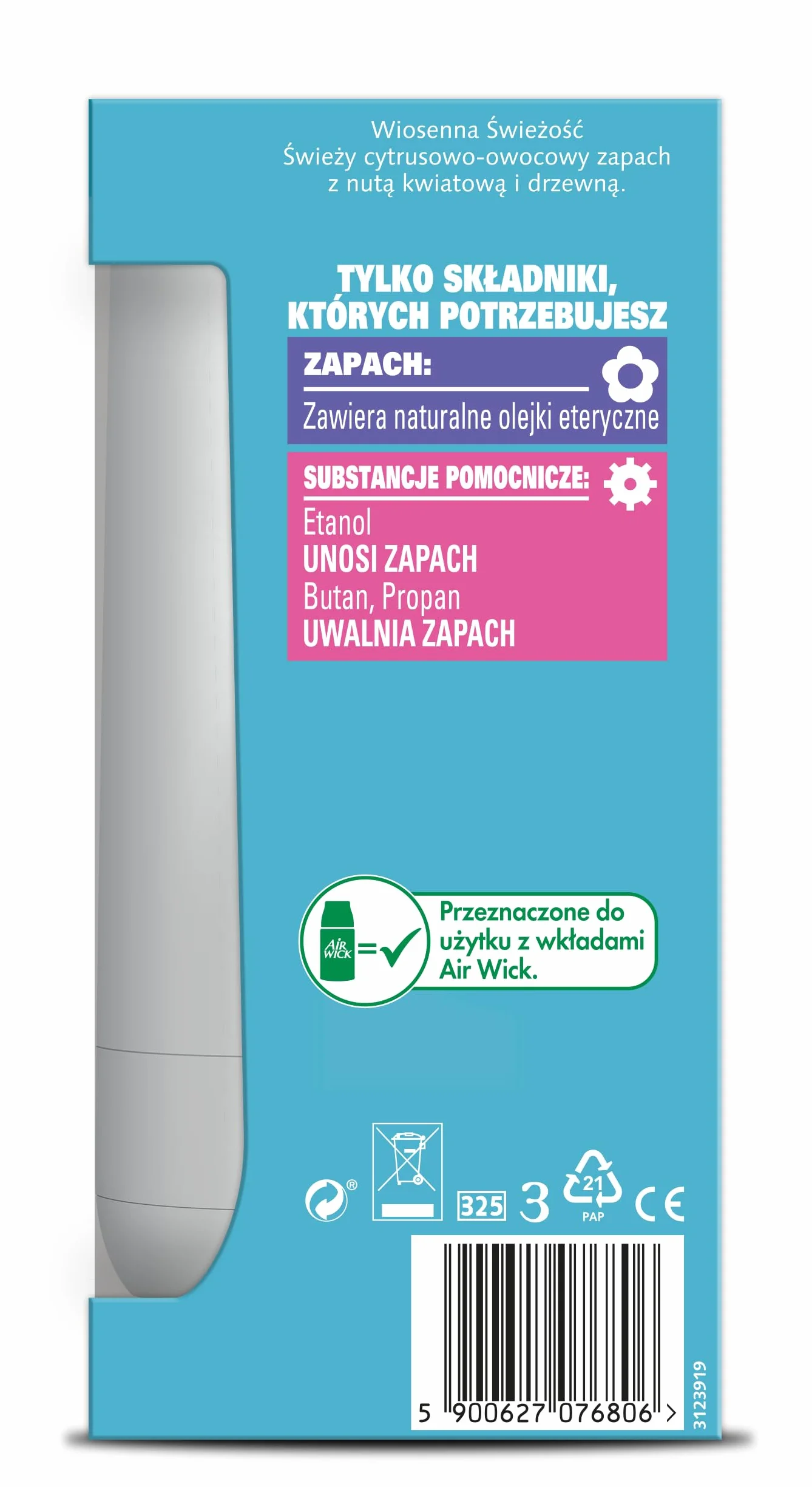Air Wick Pure Freshmatic Automatyczny odświeżacz powietrza zapach Wiosenna Świeżość