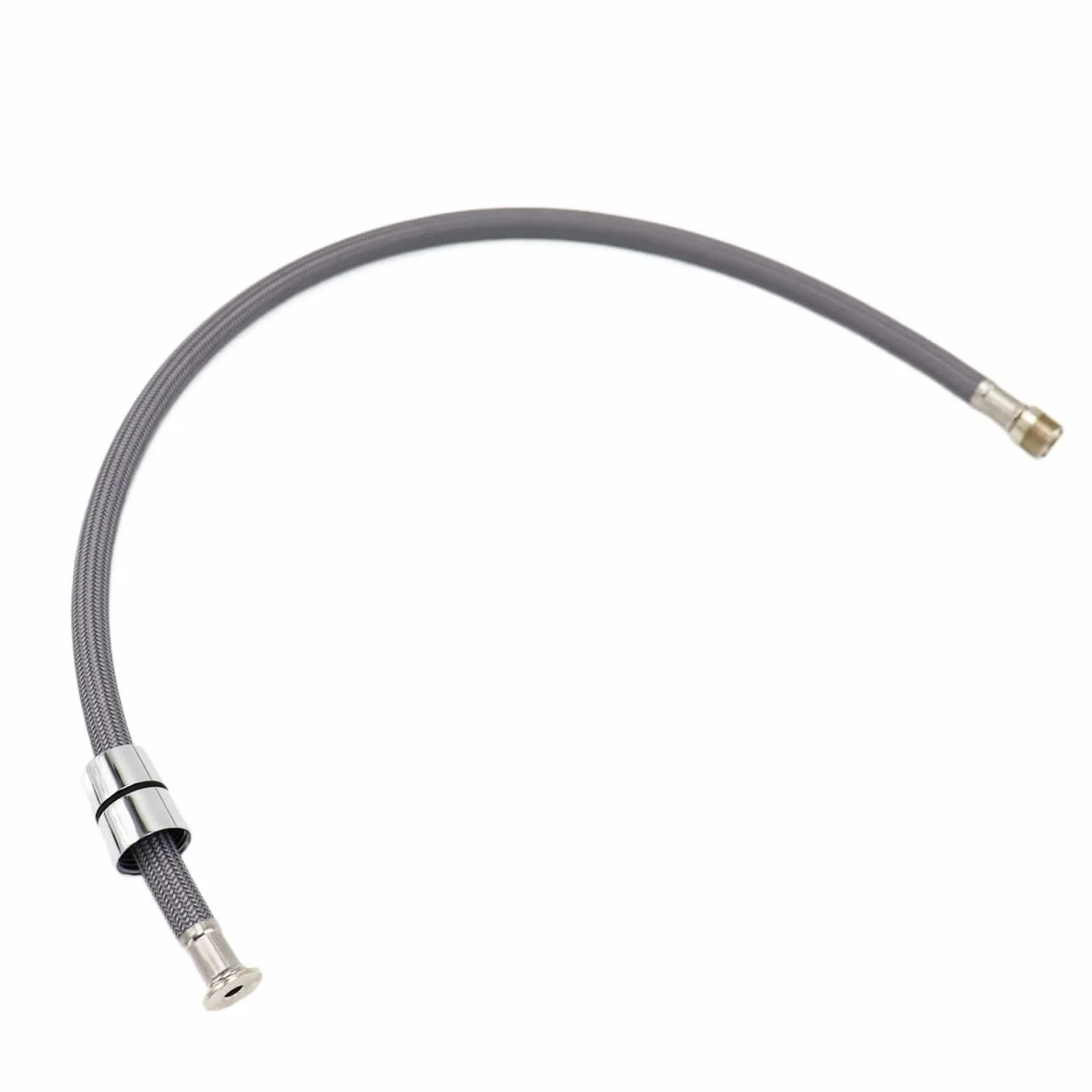 Nylonowy pleciony elastyczny wąż wodny 50 cm / 60 cm / 85 cm / 150 cm / 180 cm do wyciąganego kranu kuchennego - wąż hydrauliczny M15 x 1 złącze szara rurka spinningowa