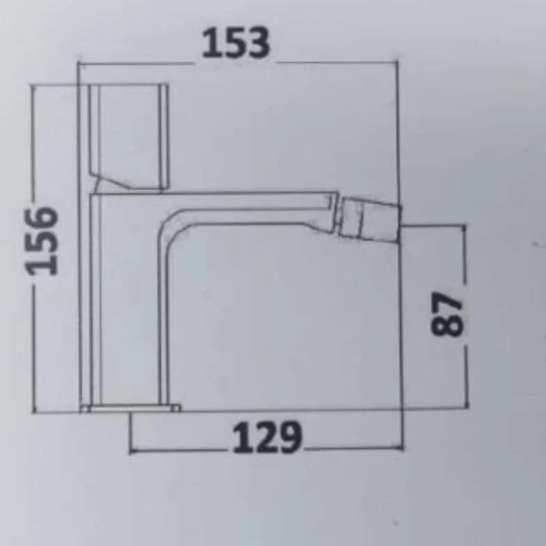 IMPALLI Bidet Łazienka bateria z uchwytem bateria Bidet z kranem zatrzaskowym 1 '' 1/4 elastyczny i zbyt pełny w zestawie bateria bidetowa chromowane wykończenie