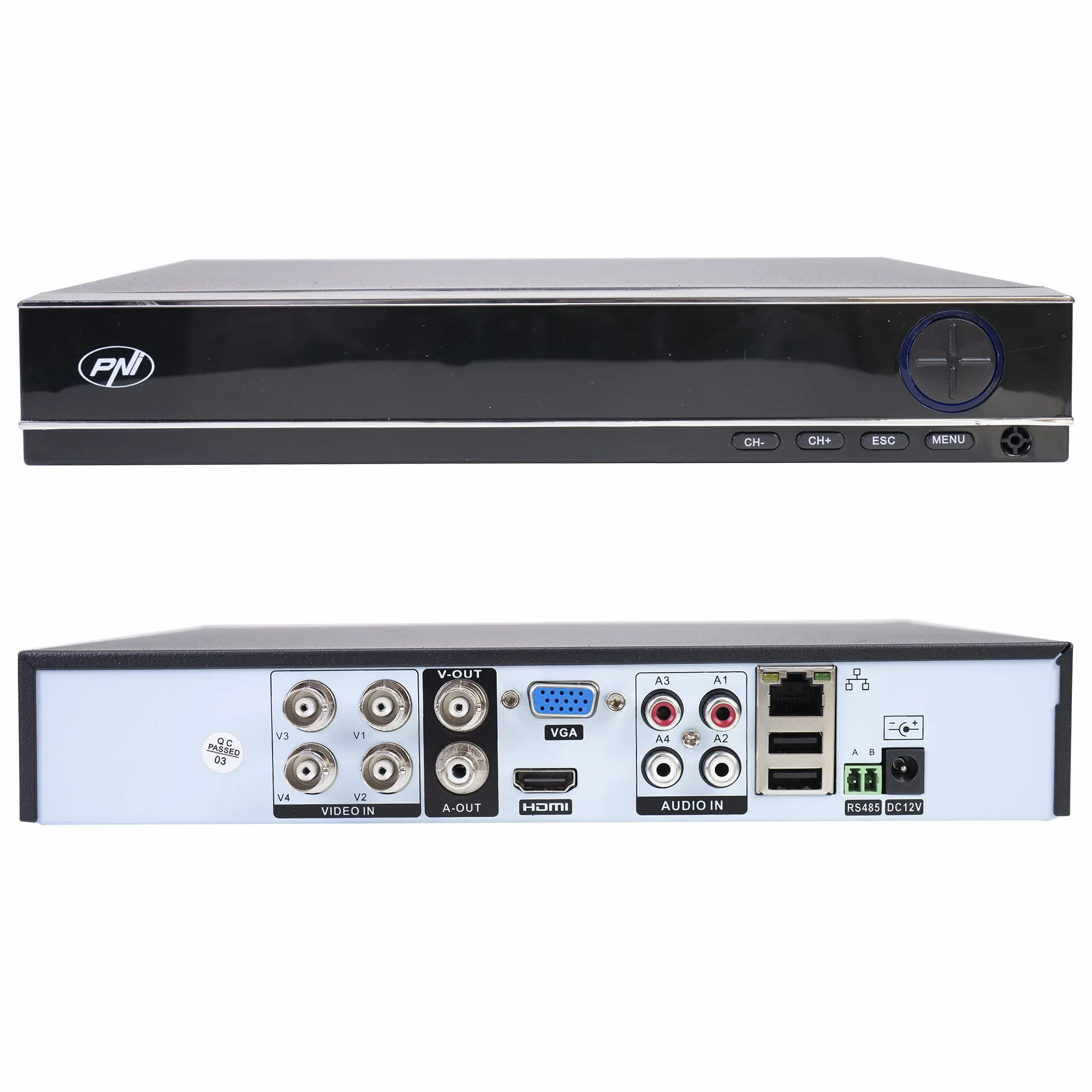 PNI House PTZ1300 Full HD AHD zestaw do monitoringu wideo z 4 kamerami zewnętrznymi 2 MP, kamerami zewnętrznymi 1080P i PNI SafeHouse 1 TB w zestawie