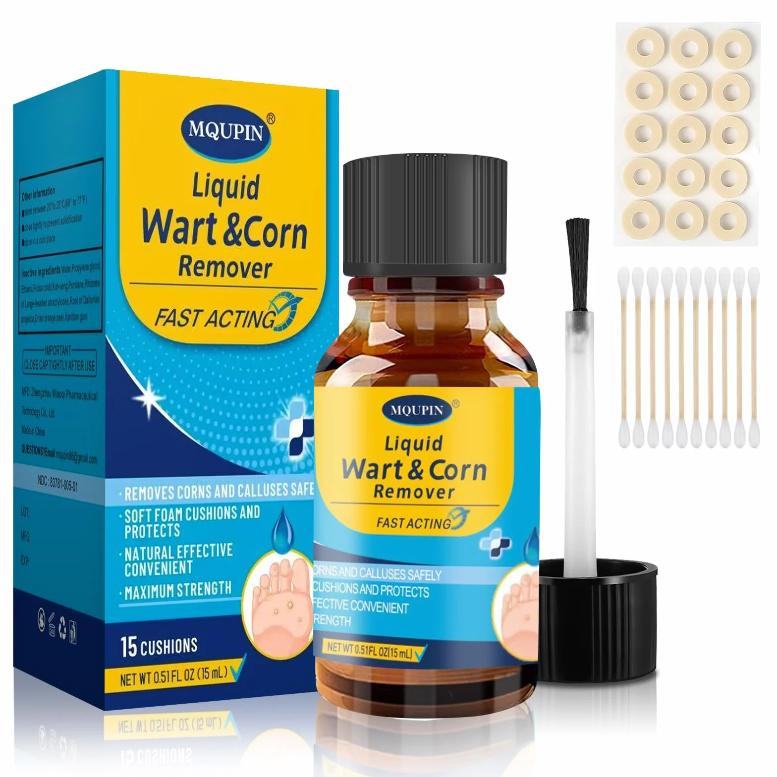MQUPIN Środek do usuwania odcisków 15 ml