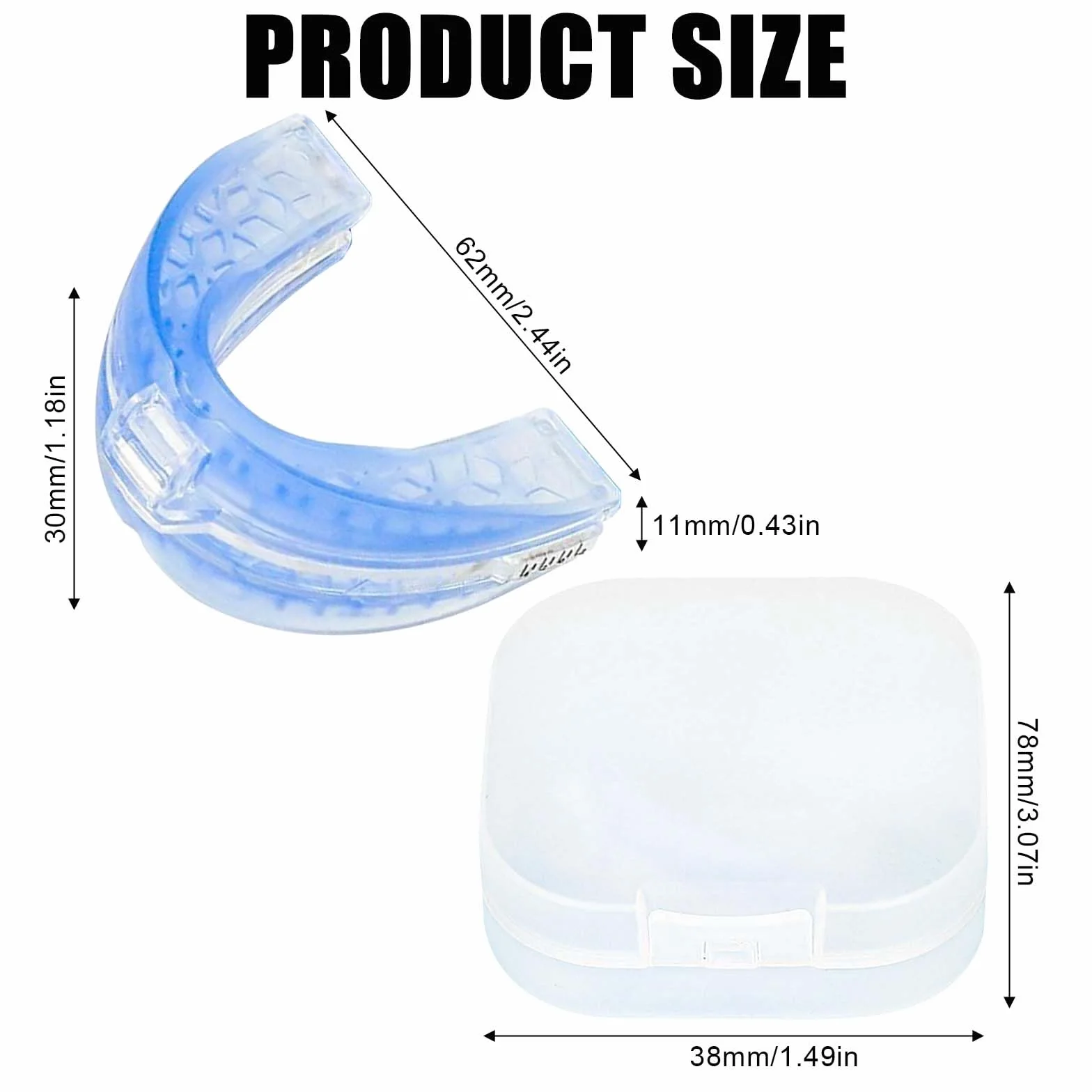 Szyna na chrapanie Sleep Guard uniwersalna na noc, ergonomiczna ustnik przeciw zgrzytaniu zębów