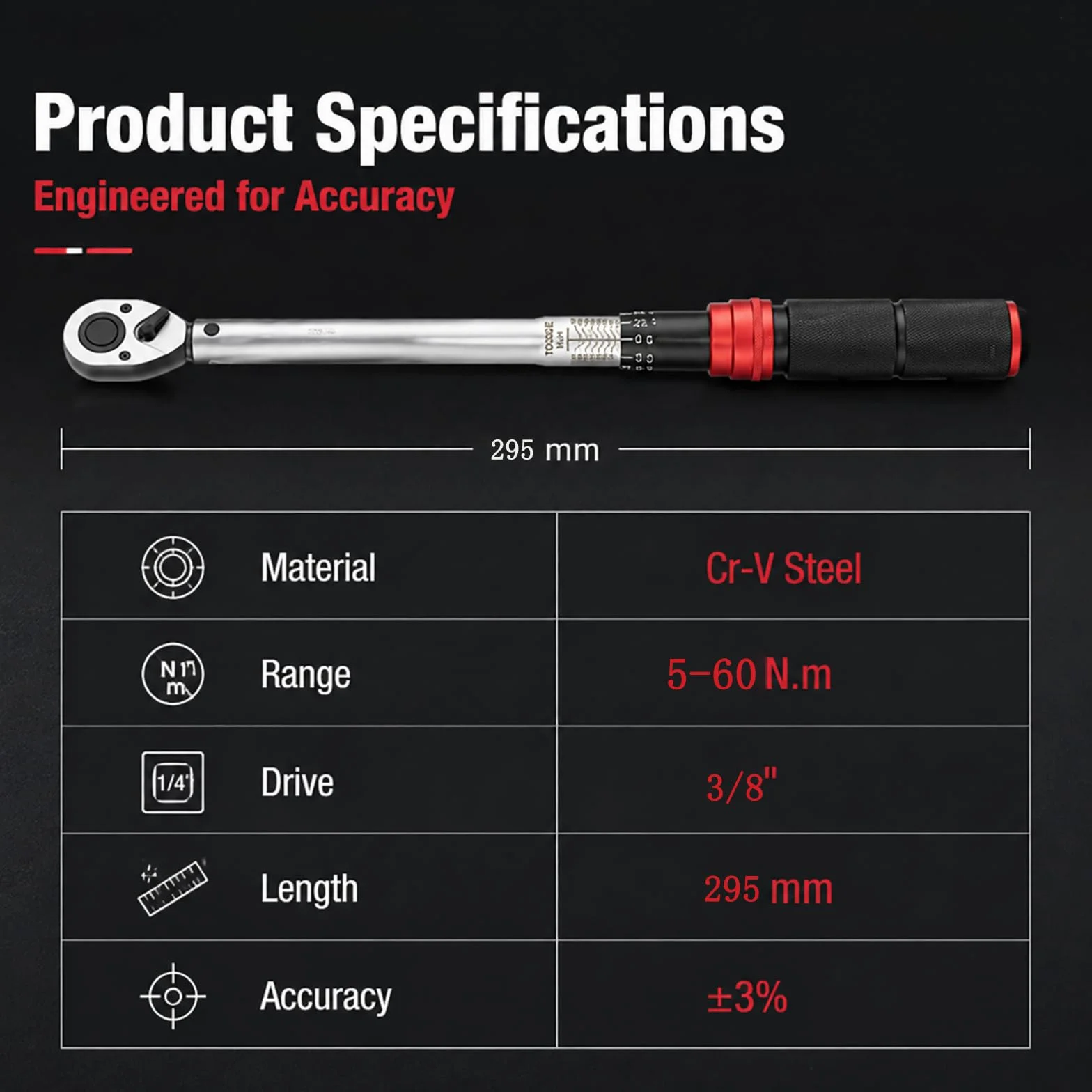 Klucz dynamometryczny zestaw 1/4 3/8 1/2 cala stal CR V profesjonalny klik grzechotka 72 zeby podwojna skala Nm lb ft rower motocykl auto serwis narzedzia warsztatowe komplet 3/8"5-60N.M