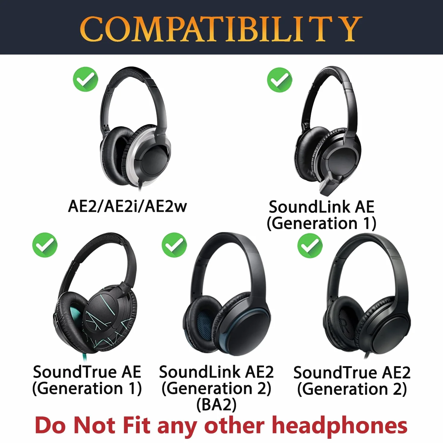 SOULWIT Opaska na głowę do Bose AE2/AE2i/AE2w/SoundLink Around-Ear I, II/SoundTrue Around-Ear I, II słuchawek, część zamienna naprawy paska na głowę