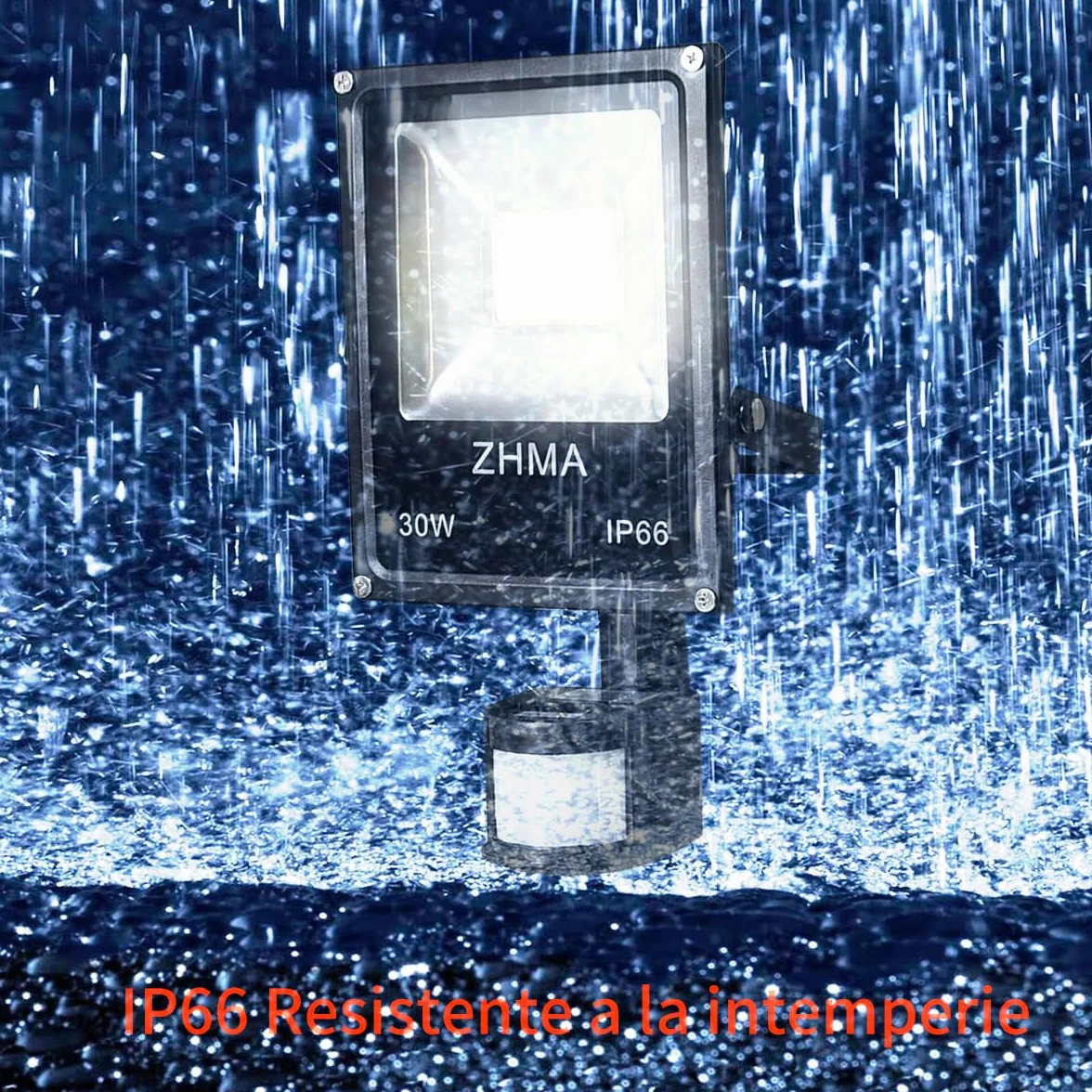 Reflektor LED Zewnętrzny 12-24 V DC 30 W 6000 K IP66 Wodoodporny