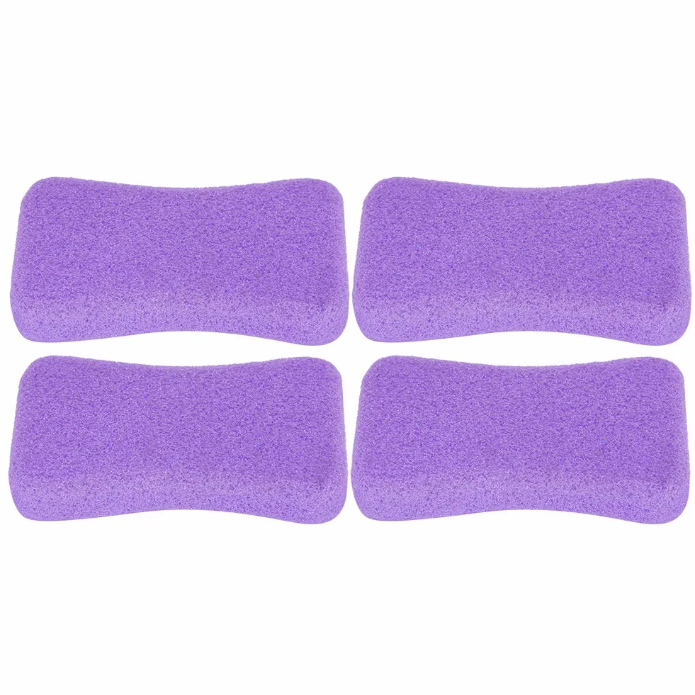 Pumeks do stóp 4 sztuki Peeling z kamienia kalusa Usuwanie twardej skóry Pedicure Scrubber fioletowy