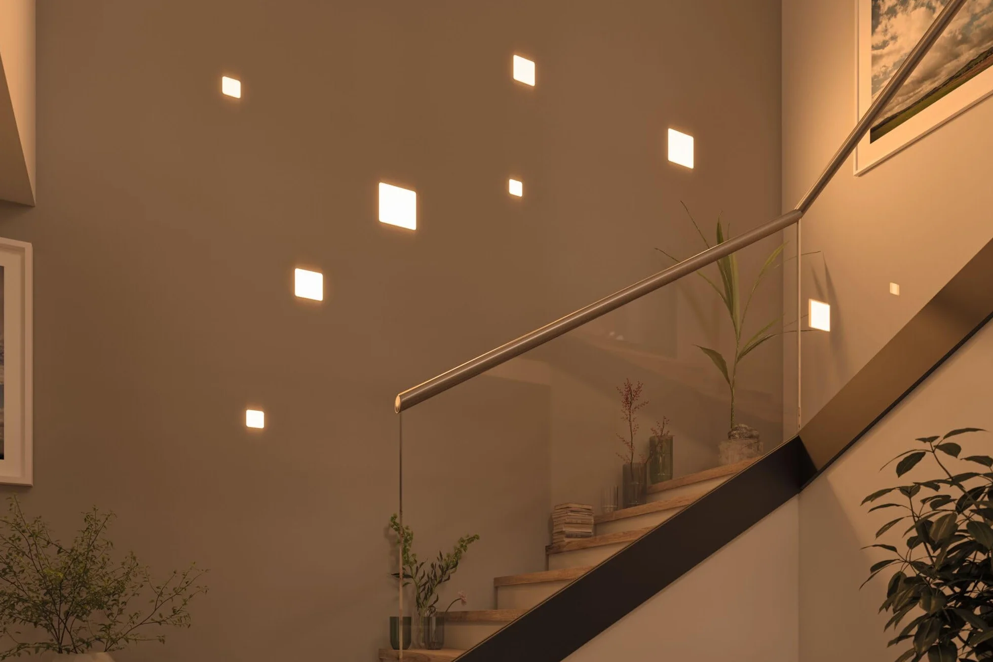 Paulmann 92395 Panel LED, oprawa wpuszczana Veluna VariFit, IP44 185x185mm czworok., w kompl. oprawa sufitowa 1x17 W satyn. tworzywo sztuczne 3000 K