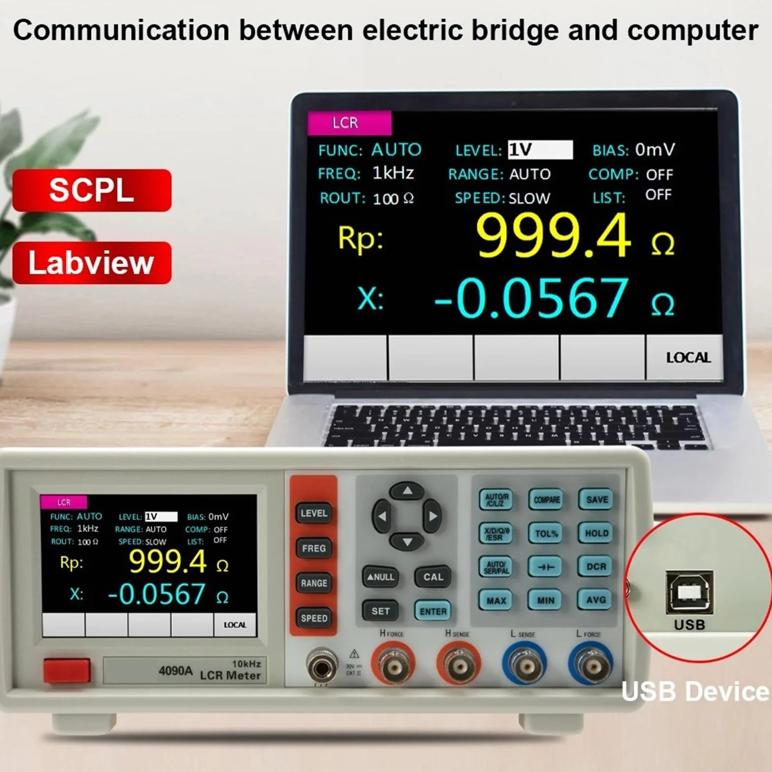 Mostek elektryczny Rezystancja Impedancja Pojemność Indukcyjność Miernik Cyfrowy LCR(4090B)