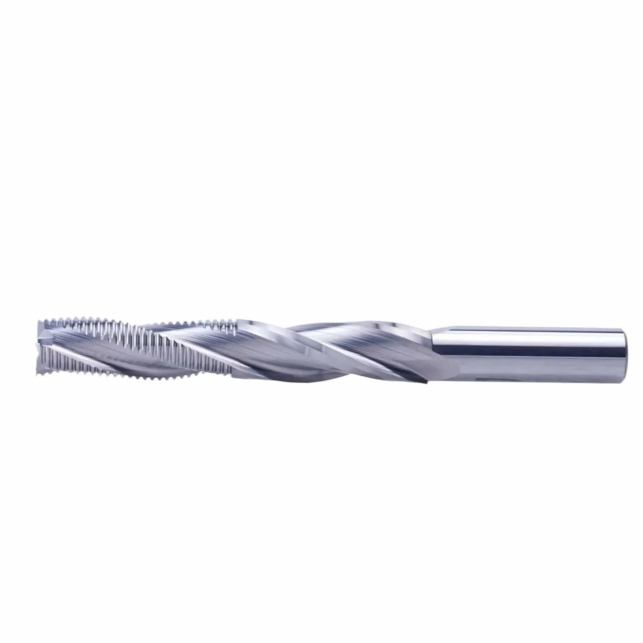 1 szt. 16-18 mm frez trzpieniowy CNC z 3 ostrzami spiralnymi z węglika spiekanego do obróbki drewna, frez do cięcia drzwi i okien(WU3C-D6.0-L32)