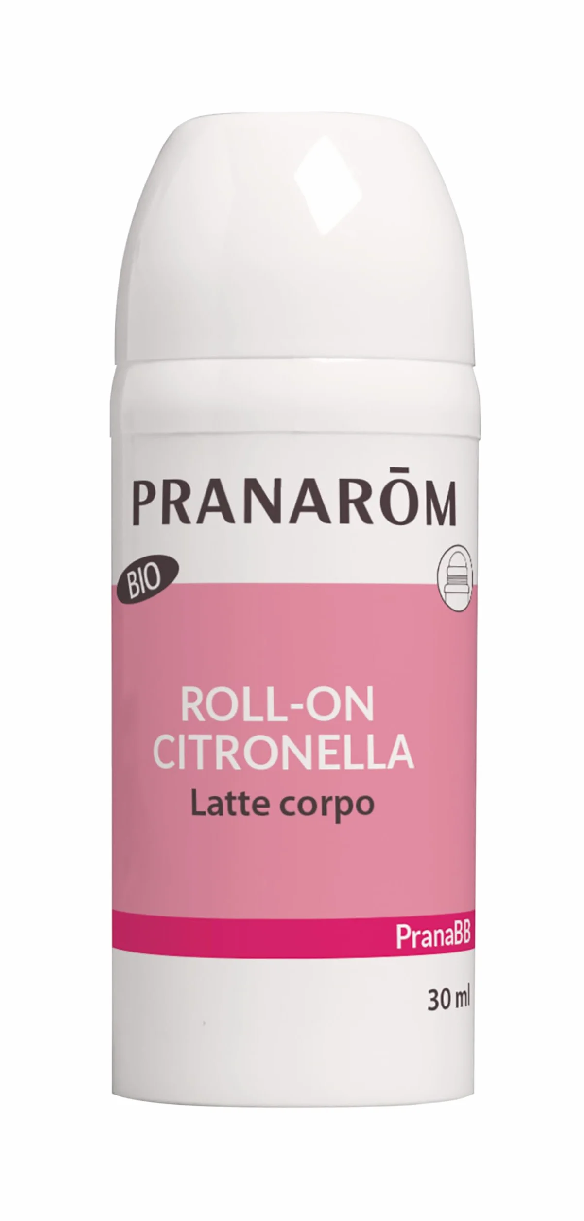 Pranarôm PranaBB Roll-on Citronela, Leche Corporal BIO, Protección Natural para bebe, 30 ml