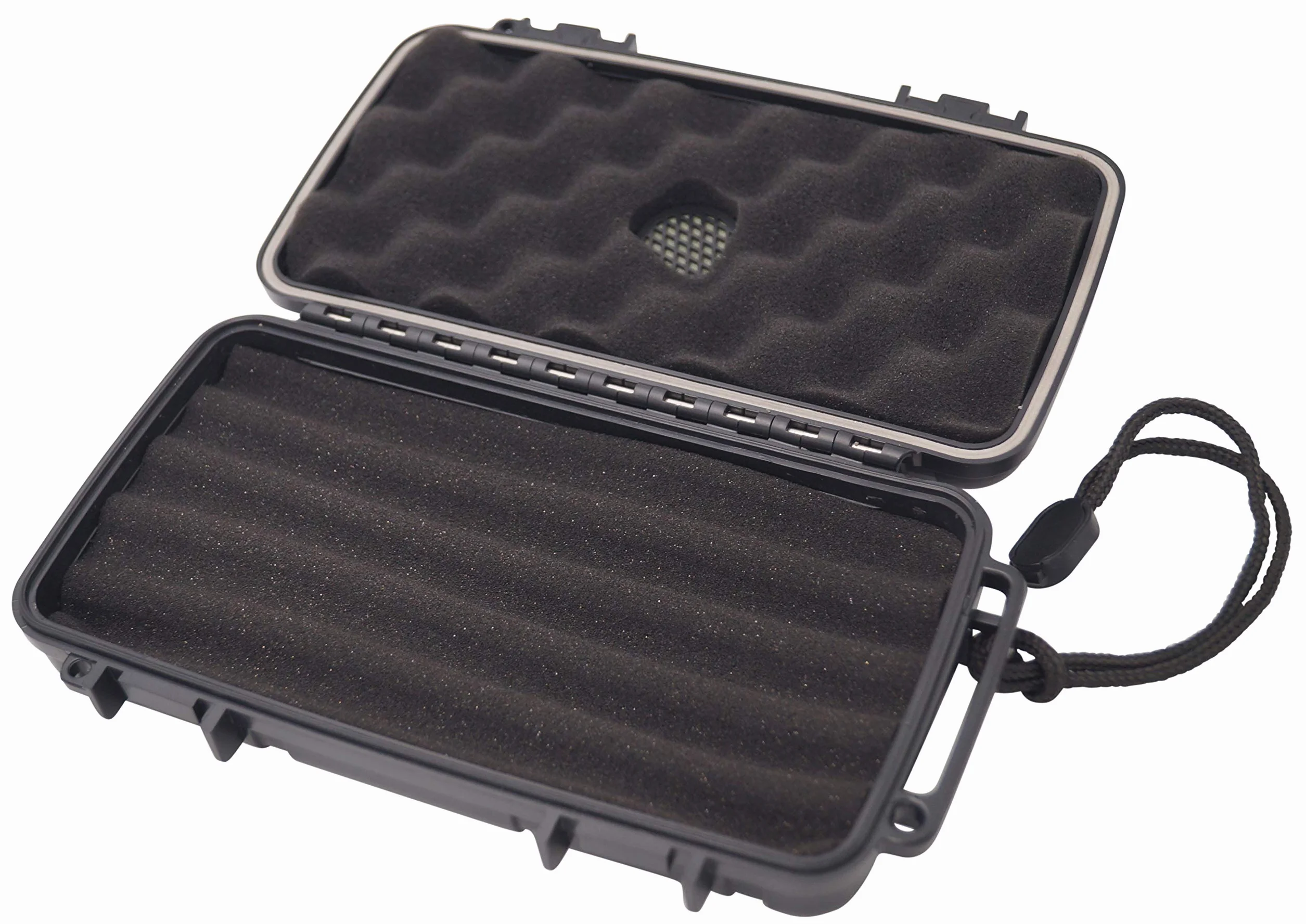 GERMANUS Humidor do cygar etui podróżne na 5 cygar odporne na wstrząsy