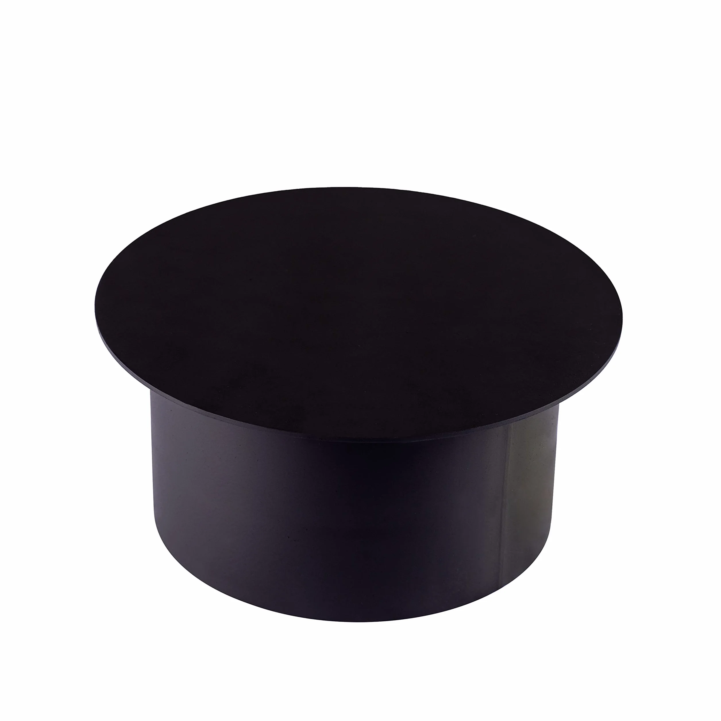 BAUER zaślepka rury piecowej, Ø 160 mm (więcej wariantów), czarna, grubość ścianki: 1,5 mm; rura dymowa, rura kominowa, rura wydechowa; zgodnie z normą EN 1856-2