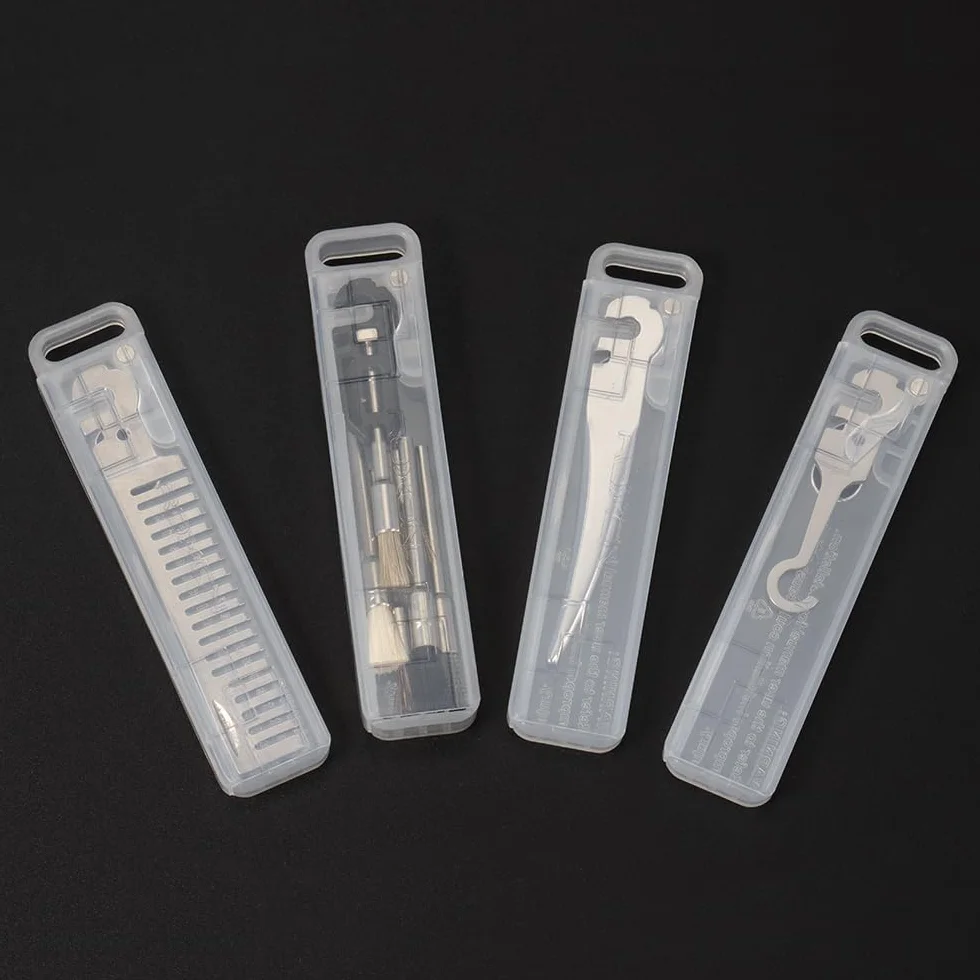 Roxon FT08 Zbuduj własne narzędzie wielofunkcyjne Akcesoria do Flex Multitool (w zestawie 4 sztuki: grzebień, kolec marlina, mini szczotka, haczyk) Dobre na zewnątrz i podczas kempingu