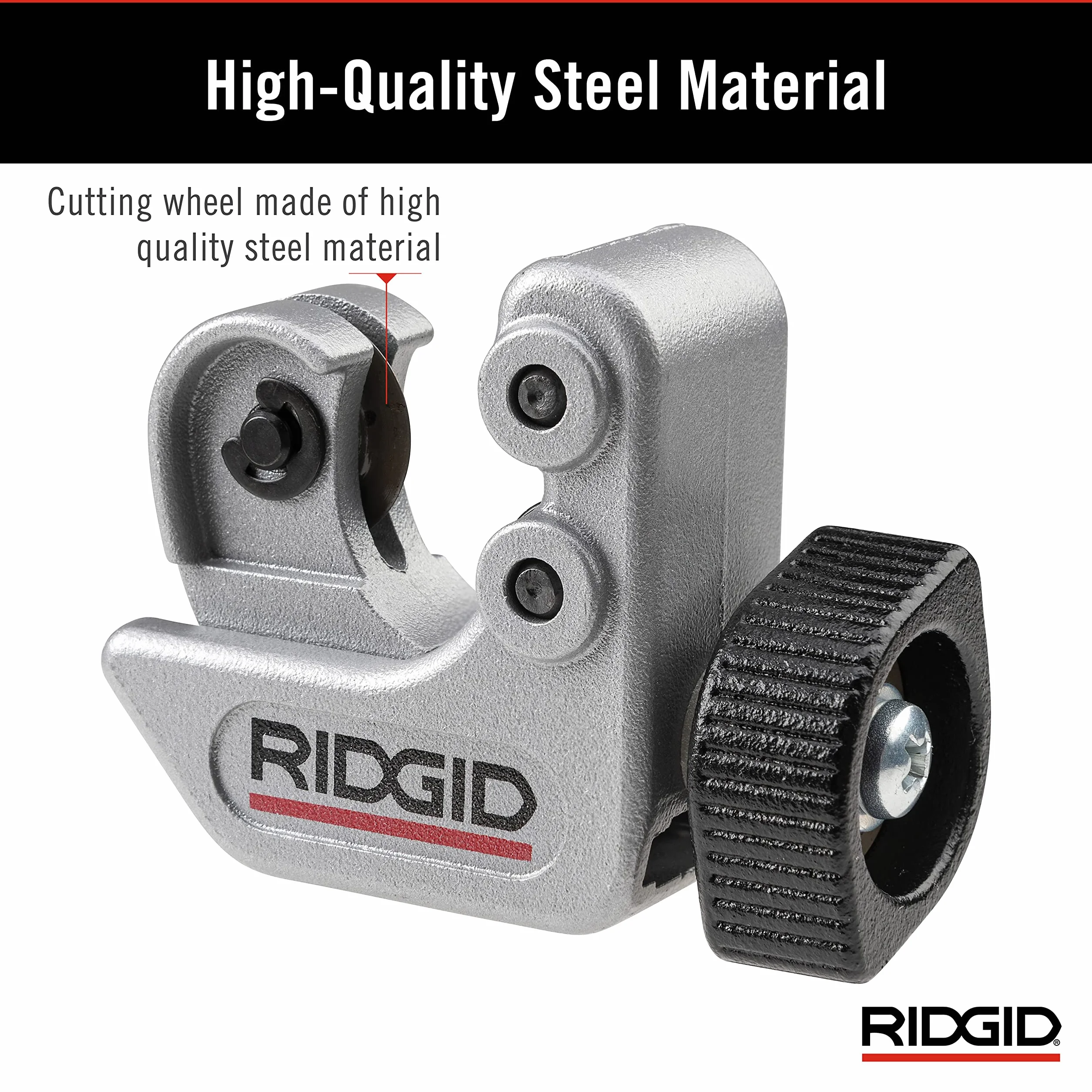 RIDGID 40617 model 101 mini obcinak do rur do wąskich obszarów roboczych, obcinak do rur od 6 mm do 28 mm