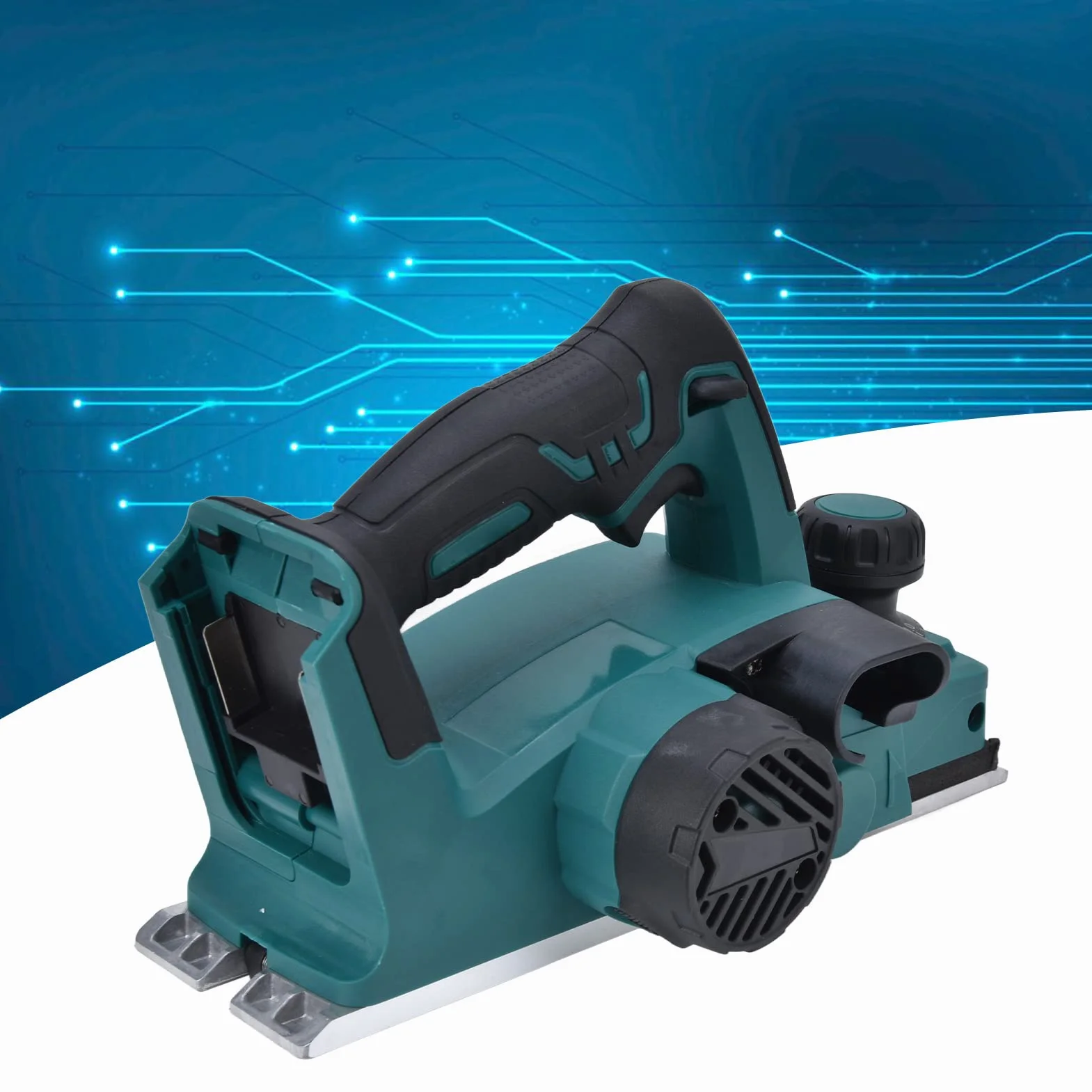 Elektryczna strugarka ręczna Bezprzewodowa strugarka do drewna 3-1/4" z regulowaną głębokością strugania 2 mm 15000 obr./min Ręczna strugarka elektryczna do obróbki drewna Przycinanie Struganie drewna