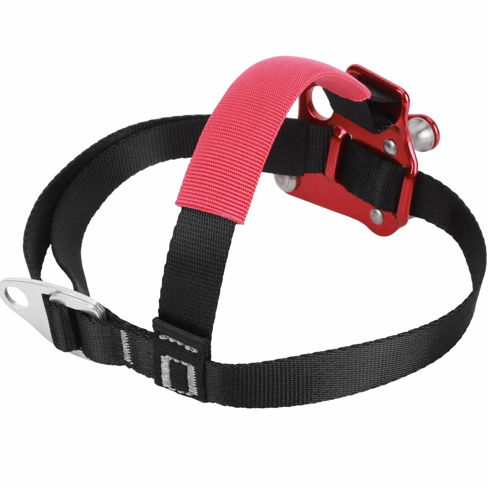 Alpinizm Foot Riser, 7075 Lotnictwo Aluminium Foot Ascender Odporność na korozję dla wspinaczki dla wspinaczy(Urządzenie wznoszące prawą nogę/czerwone),Inne artykuły do sportów ekstremalnych