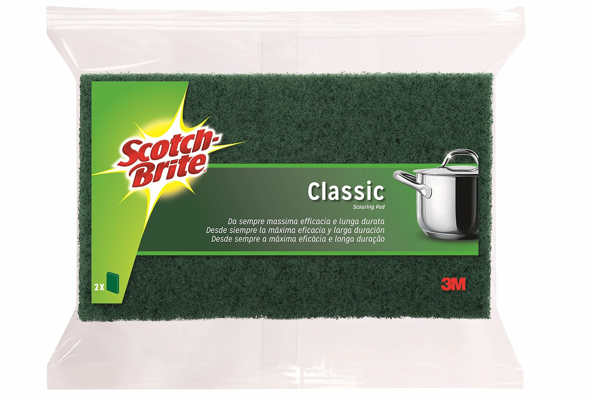 SCOTCH-BRITE 8410001100647 środek do czyszczenia kuchni, zielony, 2 sztuki, 2 sztuki