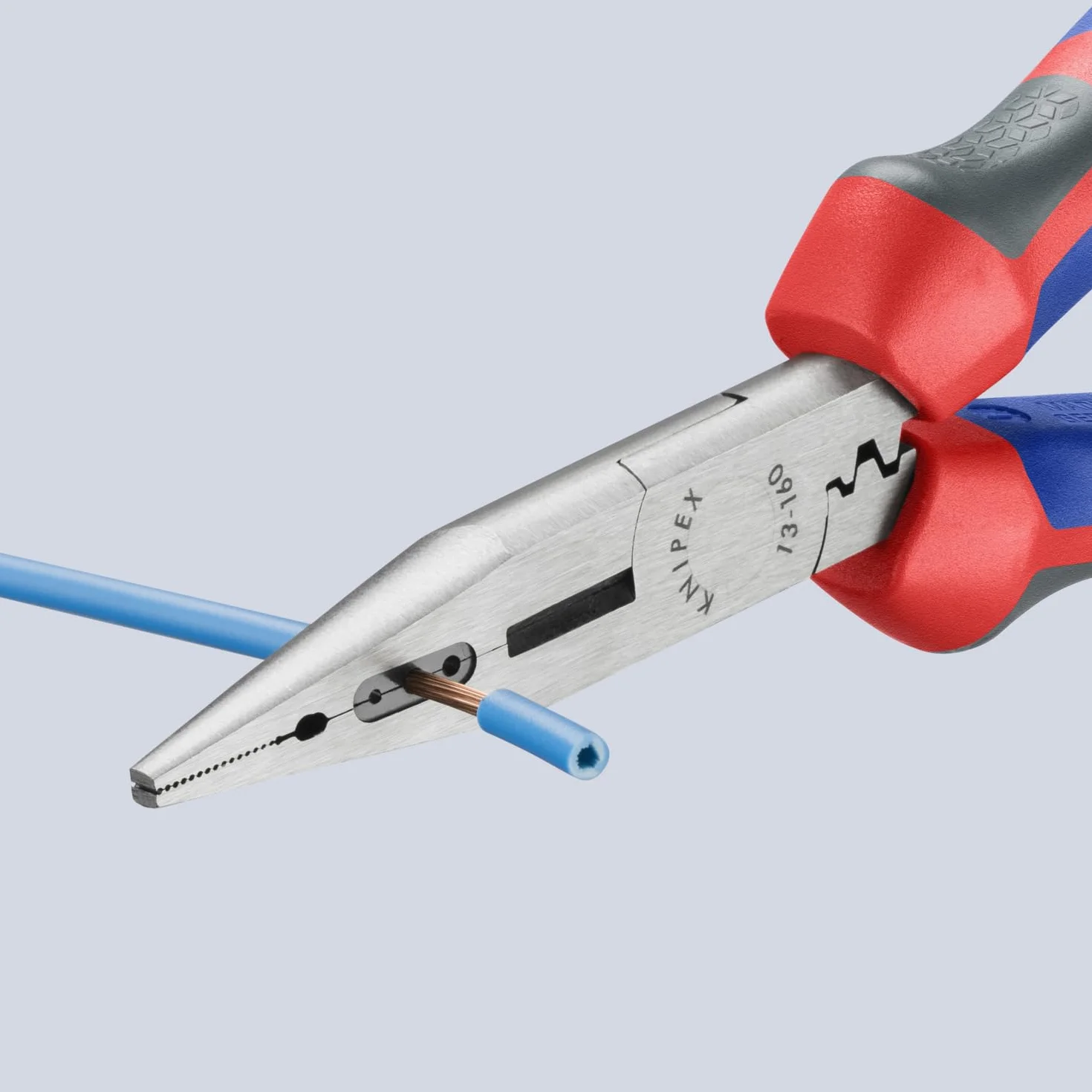KNIPEX Szczypce wydłużone dla elektryków z rękojeściami Comfort 160 mm, 13 02 160