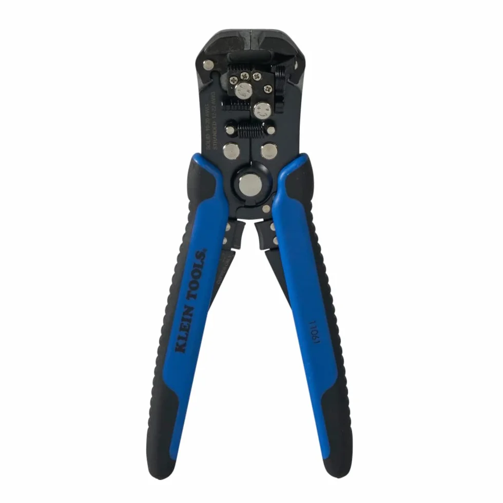 Samoregulujący się ściągacz i obcinacz do drutu, 10-20 AWG Klein Tools 11061, niebieski/srebrny