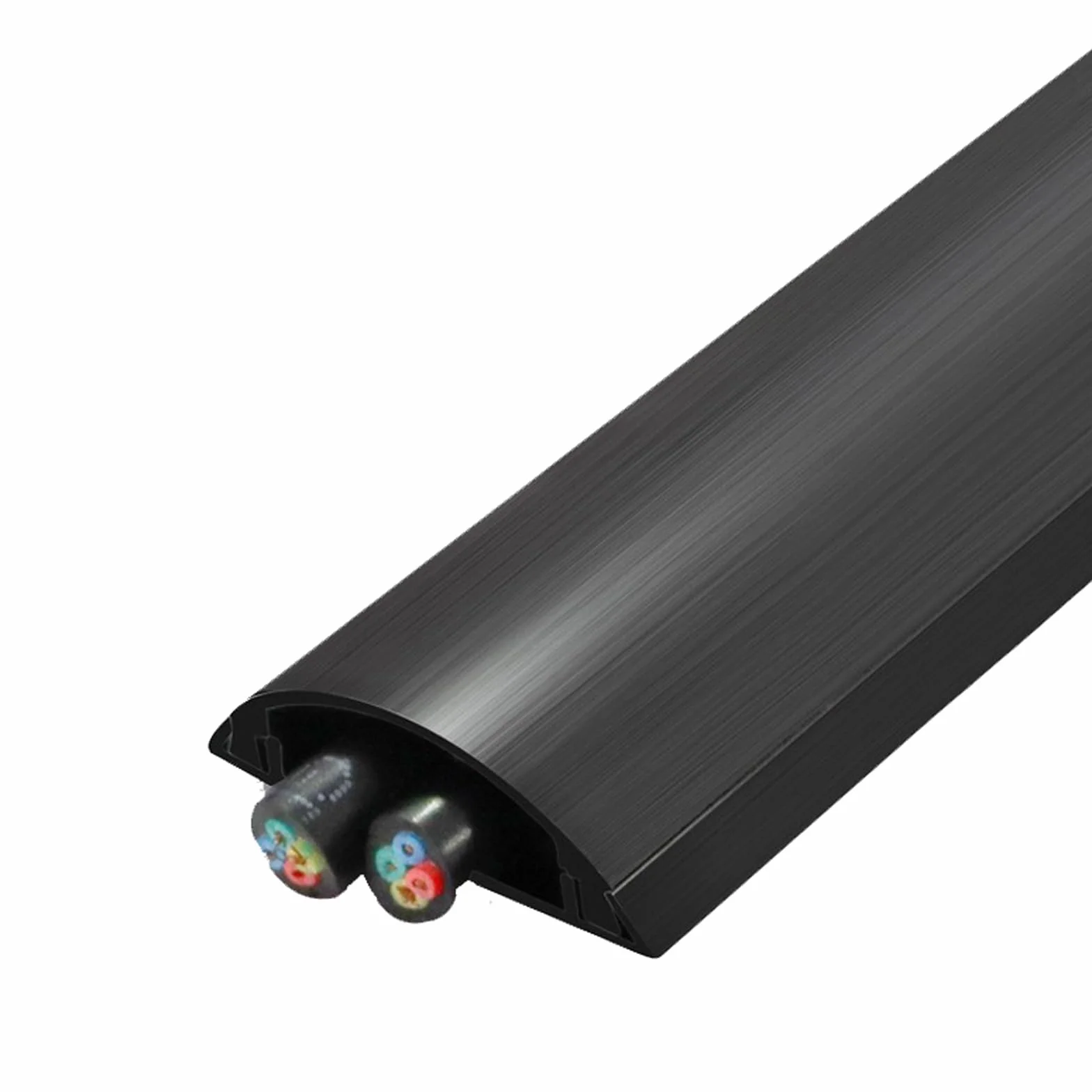 1m 2-pakowy Kanał Tłumiący Kable Ze Stopu Aluminium | Wielokolorowe, wiele rozmiarów, półokrągłe samoprzylepne ze stopu aluminium(Giallo,4#)