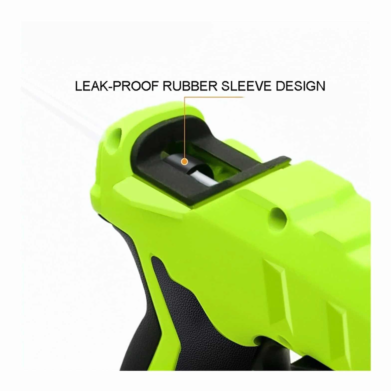 Pistolet Do Kleju Na GorąCo Elektryczny Pistolet Do Klejenia Na Gorąco Bezprzewodowy Do Baterii Dysza Przeciw Oparzeniom DIY Spawanie Hot Wiatrówka 7mm Kleje W Sztyfcie(With 60 Glue Sticks)