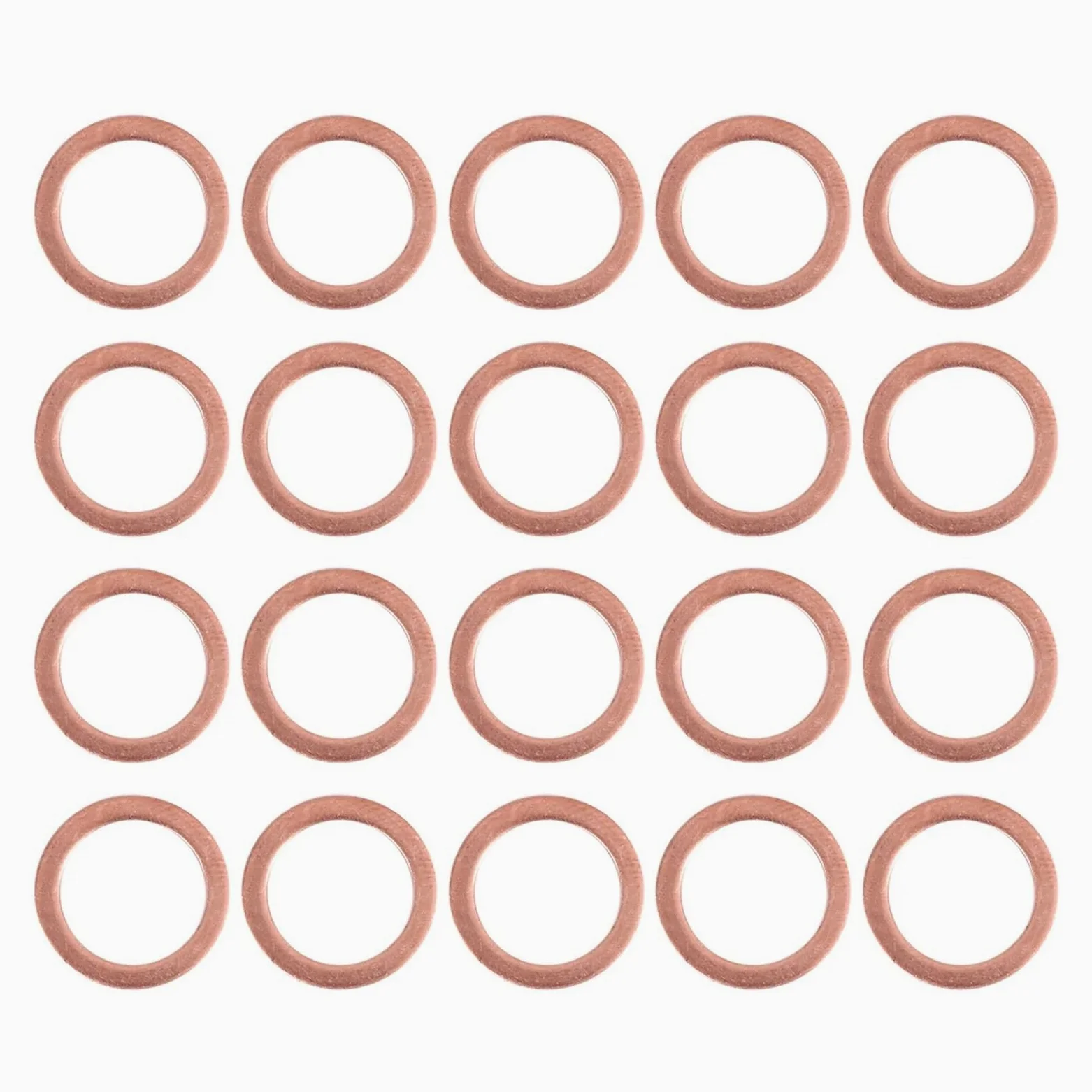 Podkładki mosiężne, podkładki płaskie, 20 szt. 10mm x 14mm x 1mm miedziana podkładka uszczelka dystansowa